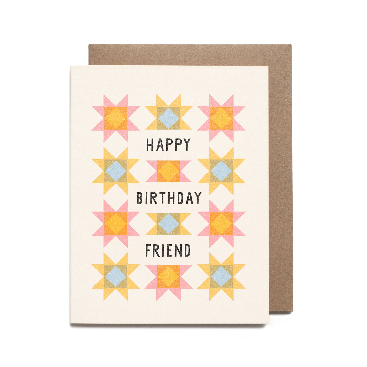 Worthwhile Paper - Birthday Friend Quilt Card