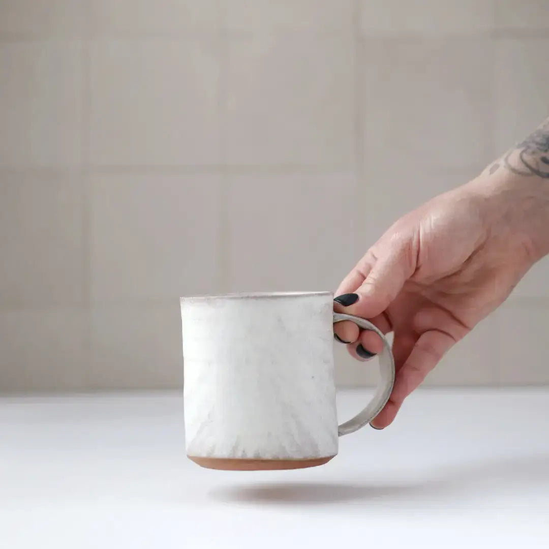 Gravesco Pottery - Smooth Handmade Pottery Mug | Minimalist Coffee Cup : Black