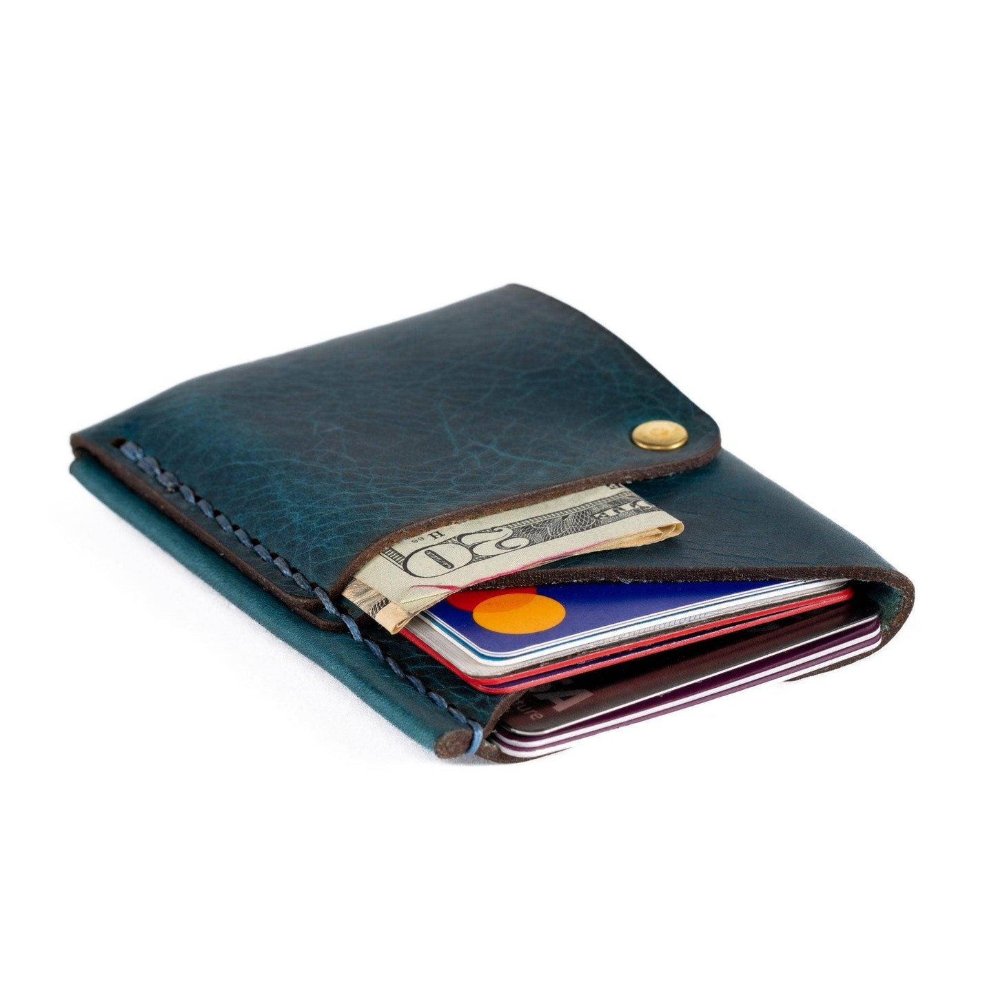 Espacio Handmade - Big Spender Leather Wallet – Caribbean – Slim card holder