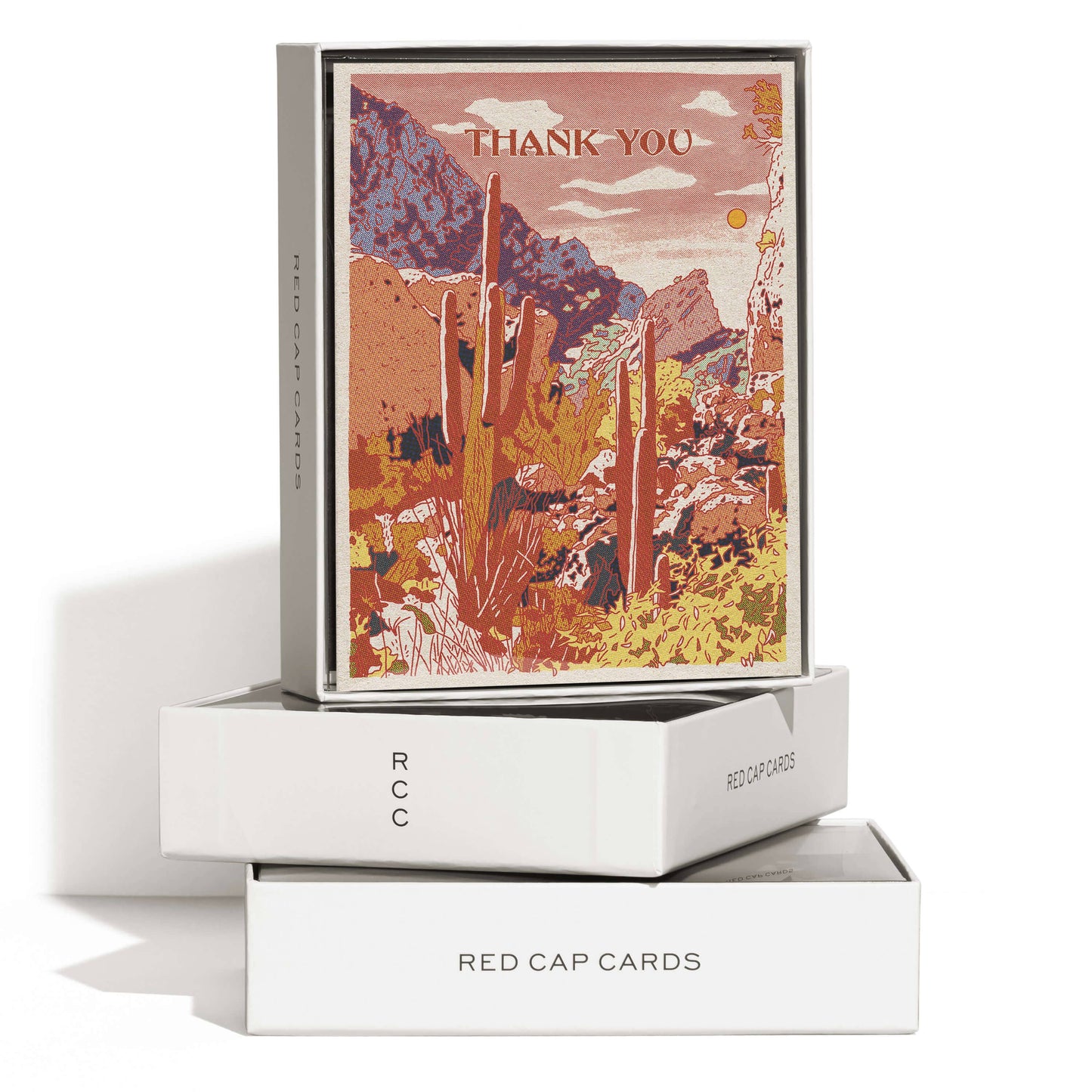 Red Cap Cards - Grateful Oasis greeting card: Single