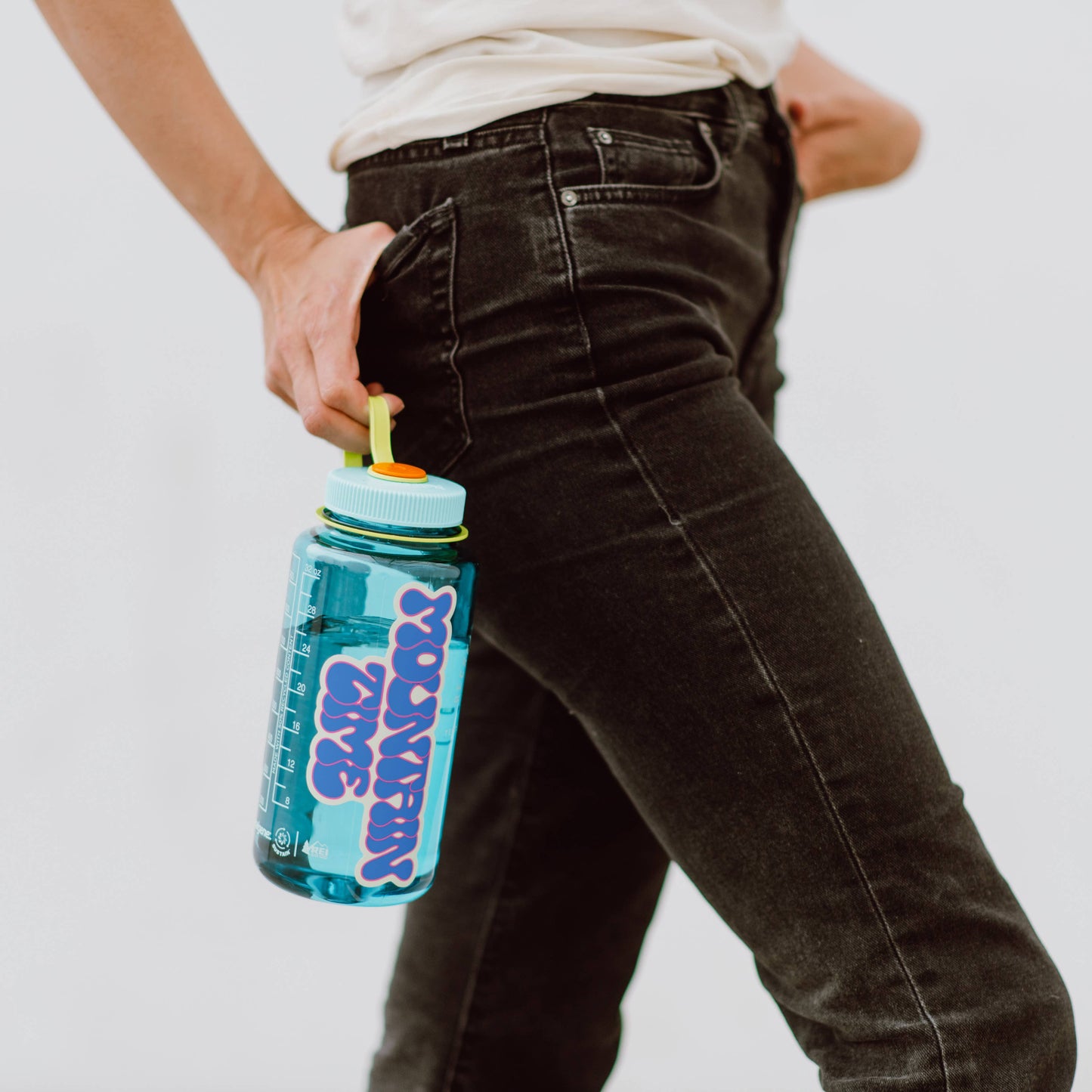 Endless August Supply Co. - Mountain Time Retro Large Vinyl Sticker - blue