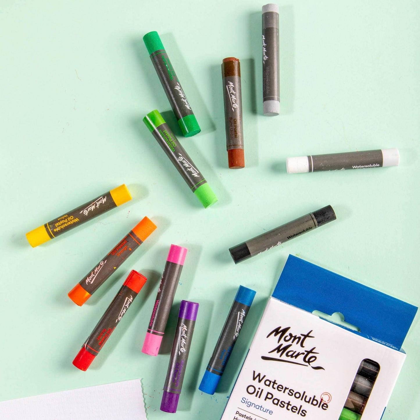Mont Marte Usa, Inc. - Water-soluble Oil Pastels Signature 12pc