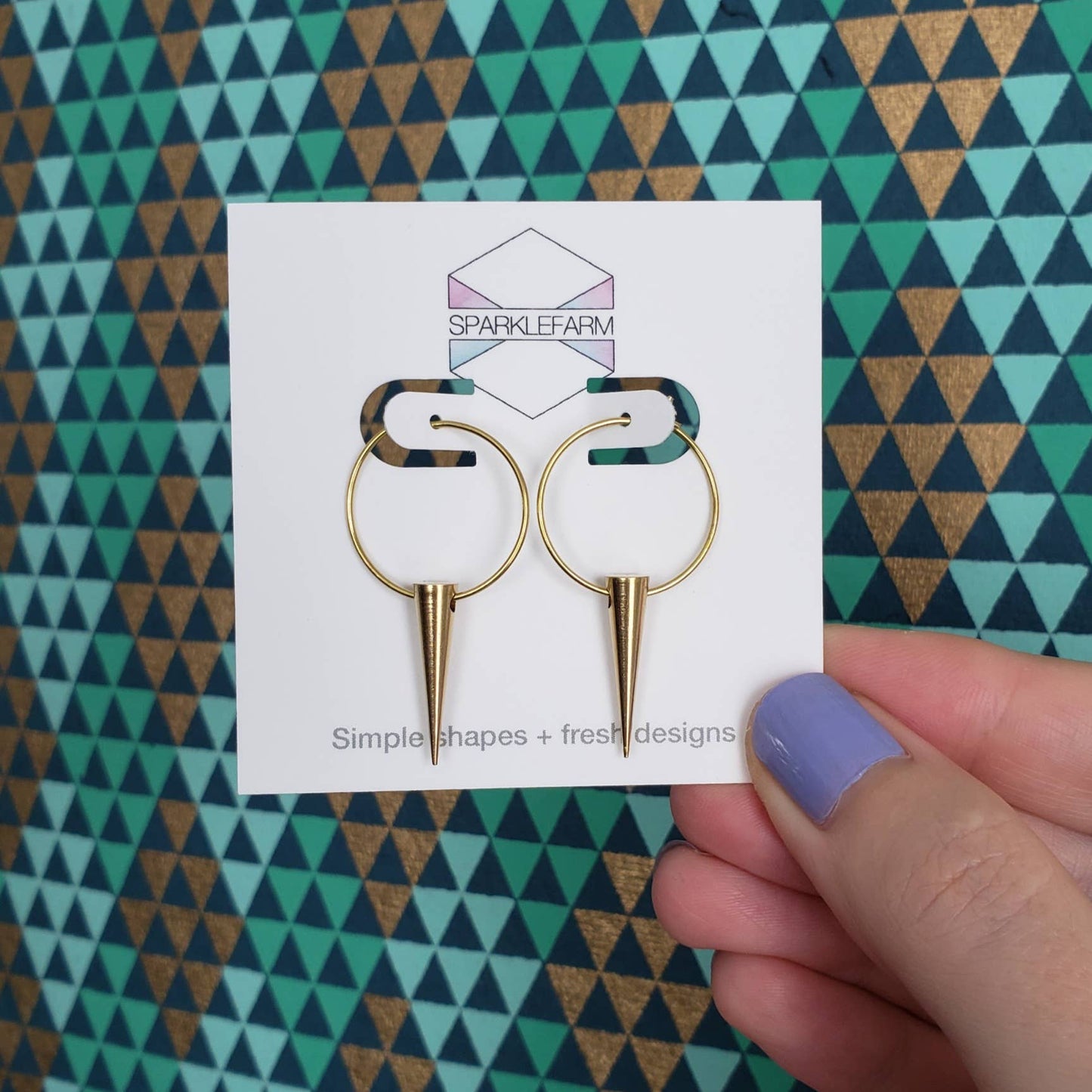 SPARKLEFARM - Spike Hoop Earrings