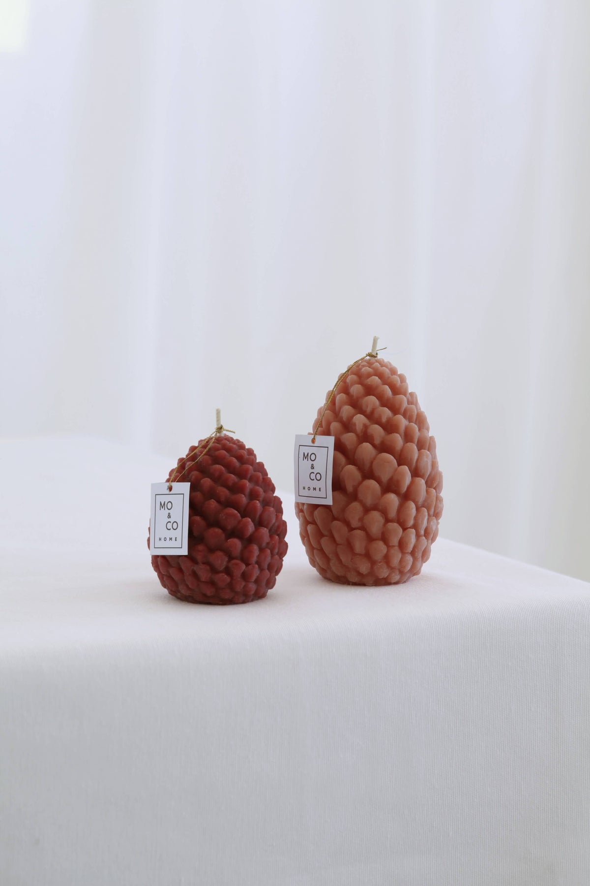 Mo&Co Home - Mo&Co Home Exclusive: Sculpted Beeswax Pine Cones Large