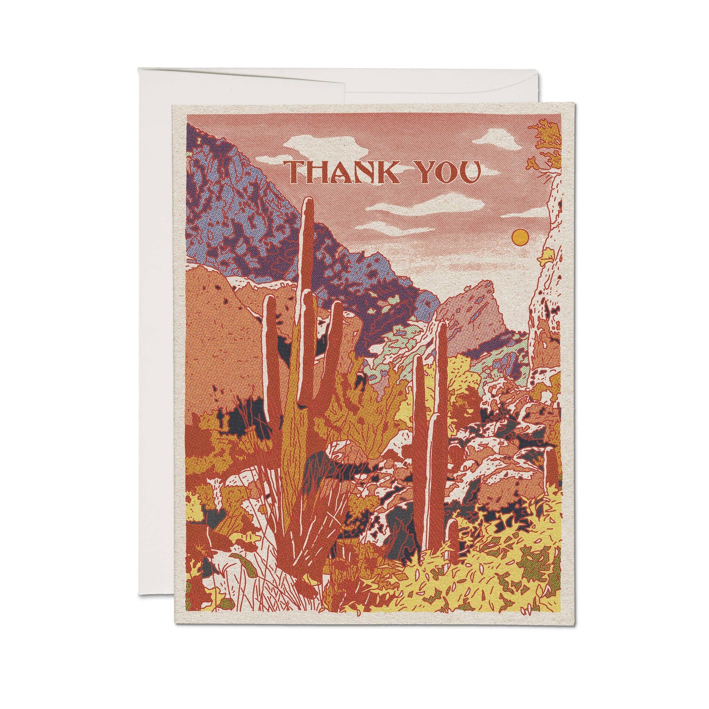 Red Cap Cards - Grateful Oasis greeting card: Single