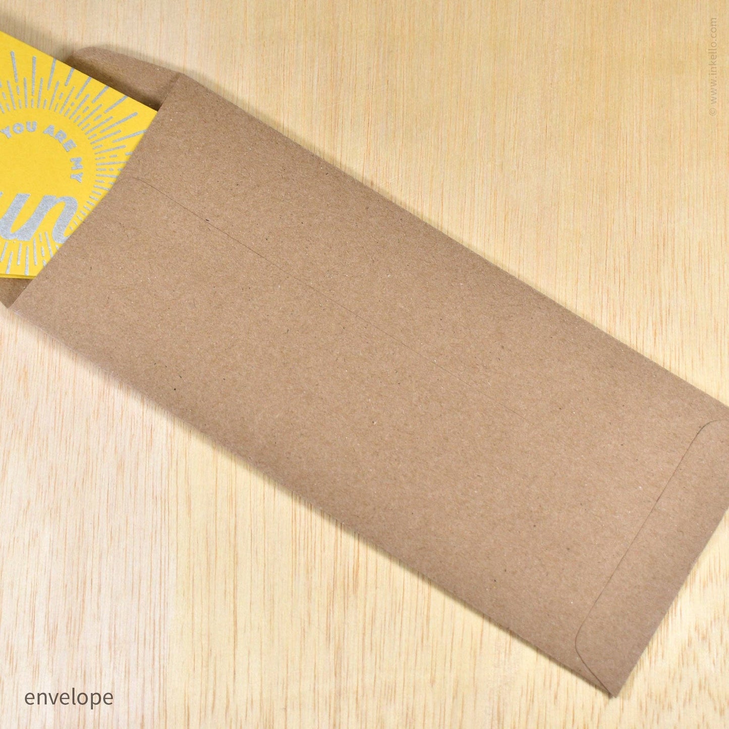 Inkello Letterpress - You Are My Sunshine Triangular Pennant Card (#546)