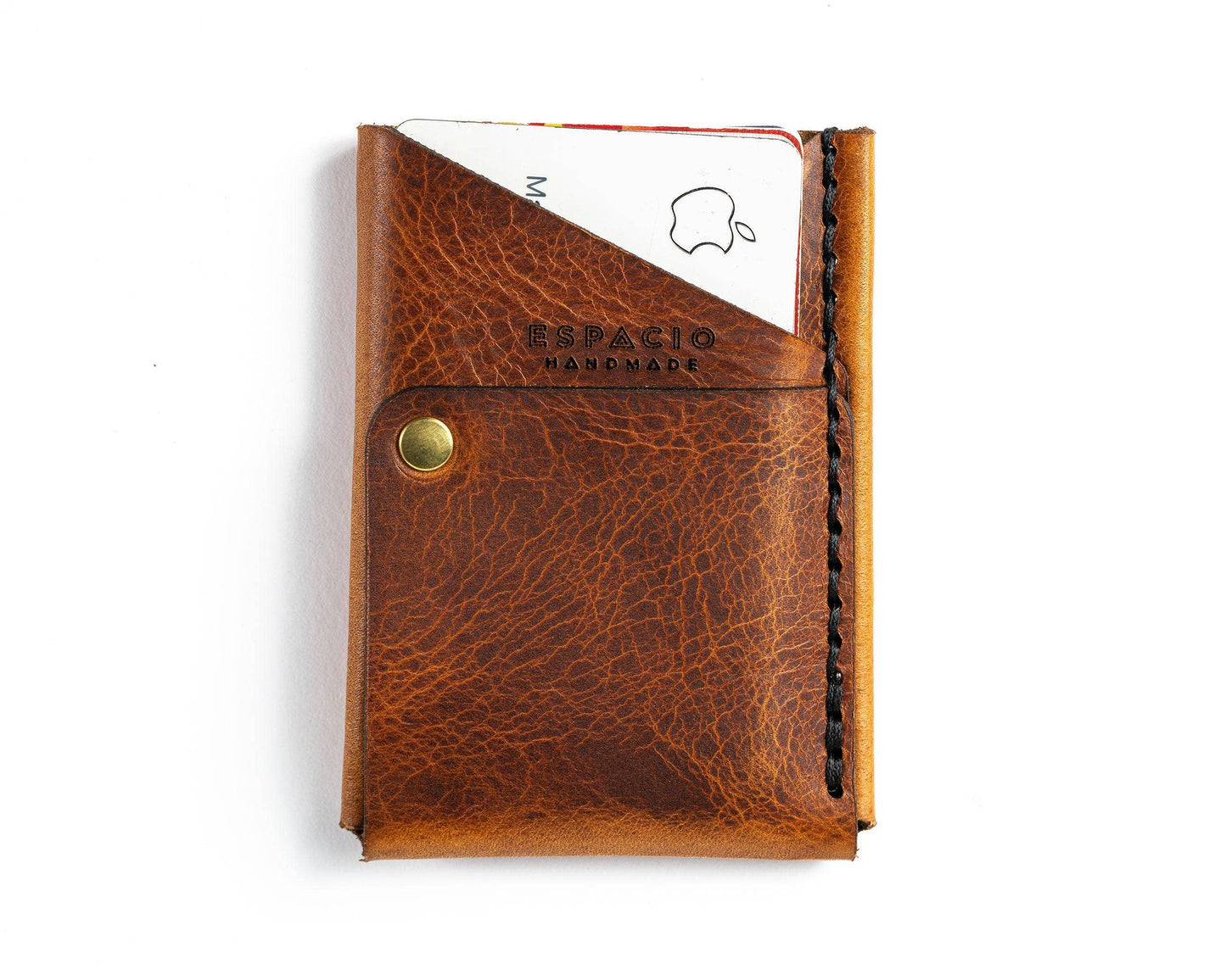 Espacio Handmade - Big Spender Leather Wallet – Pecan – Slim Card Holder
