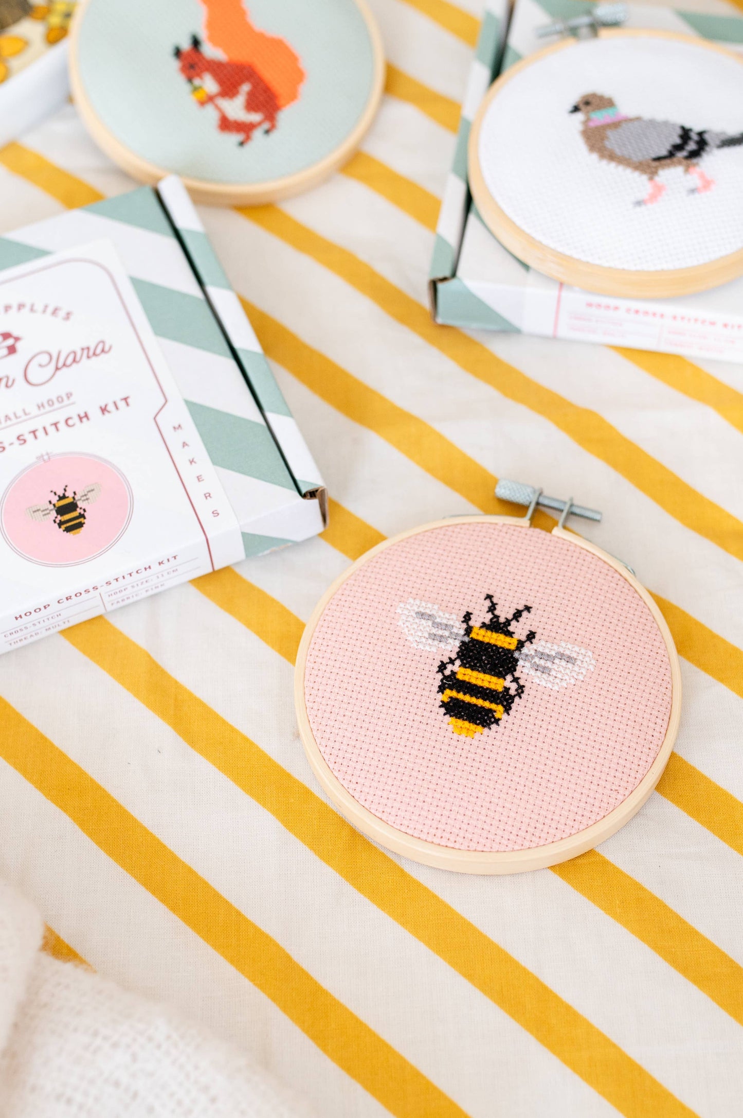 Cotton Clara - Bee Cross Stitch Kit