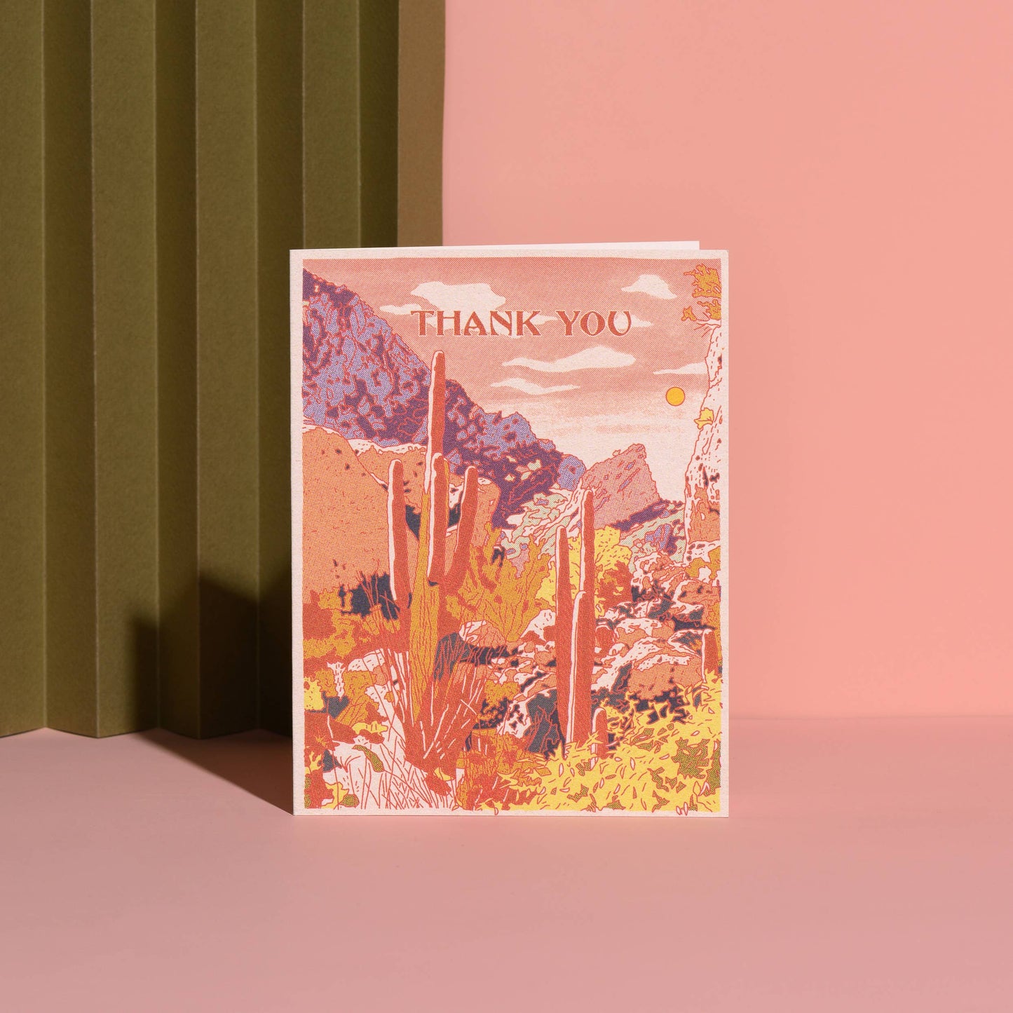 Red Cap Cards - Grateful Oasis greeting card: Single