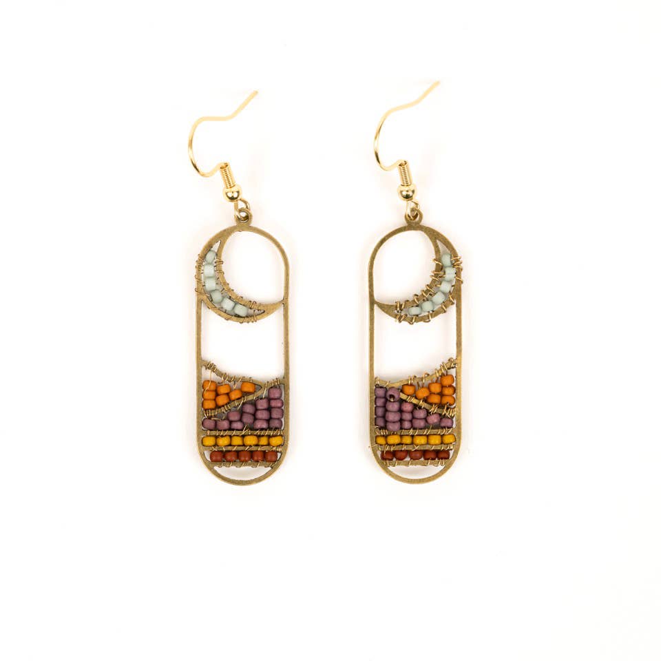 Altiplano - Moonview Earrings: Green