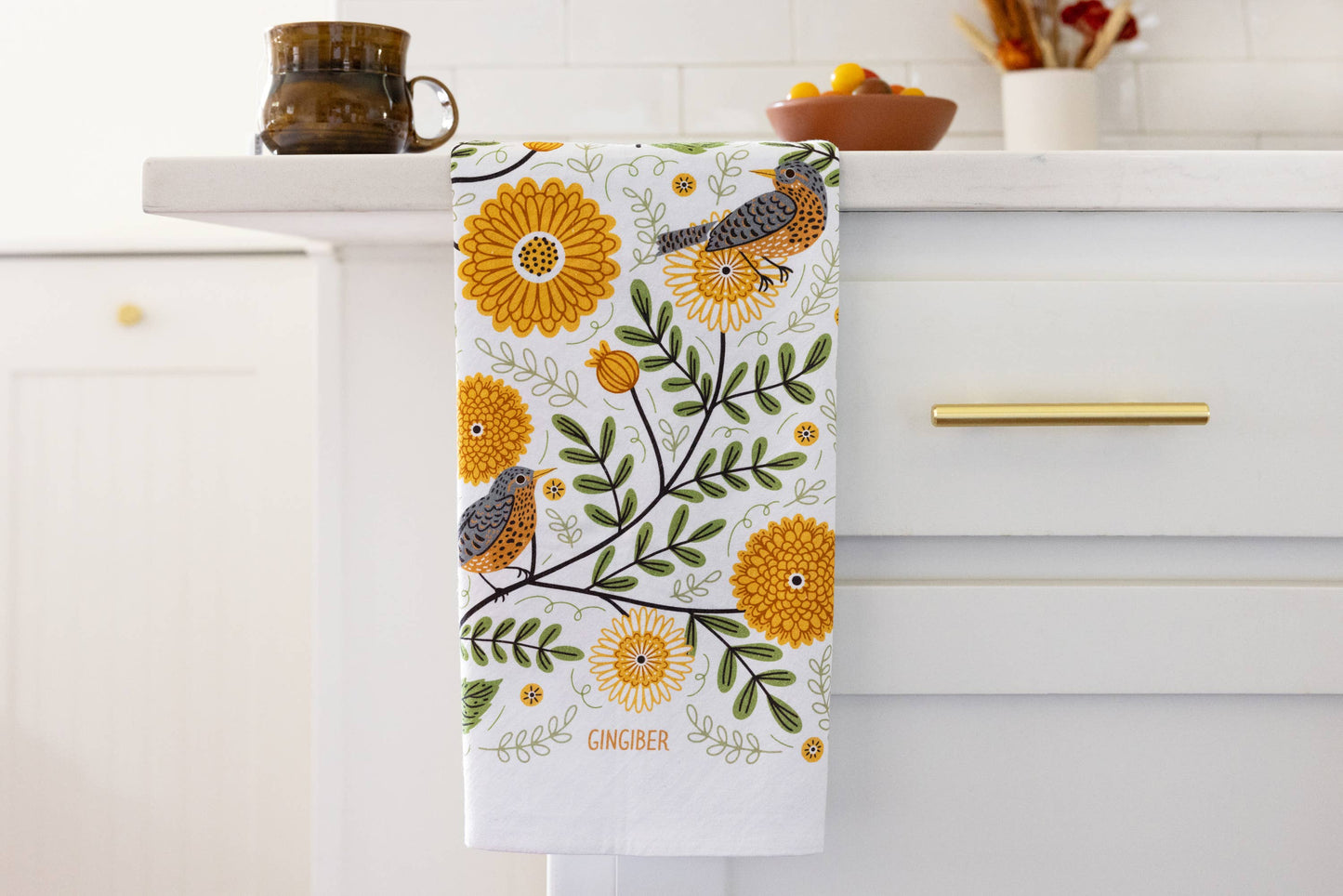 Gingiber - Limited Offer - Robin & Mums Tea Towel