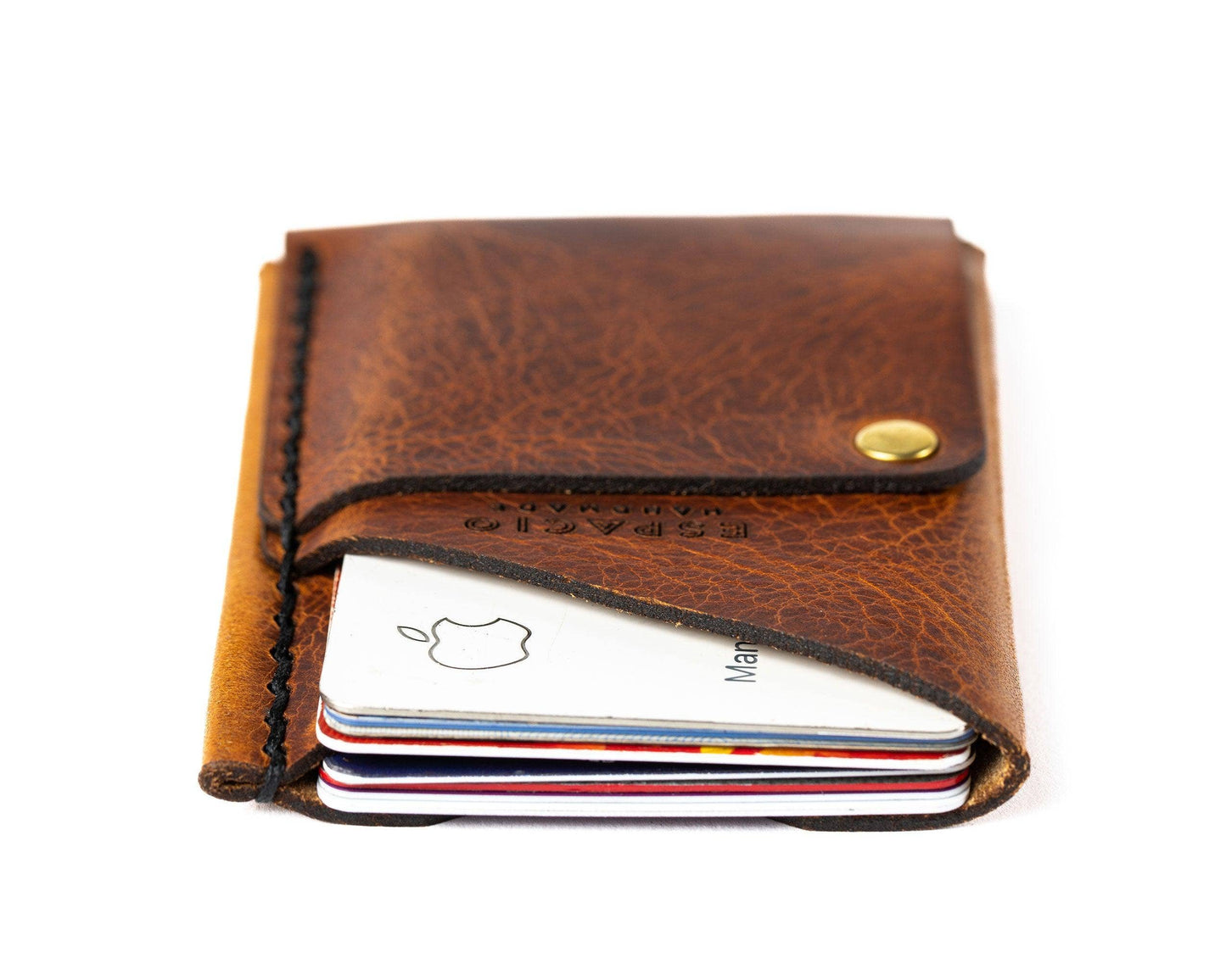 Espacio Handmade - Big Spender Leather Wallet – Pecan – Slim Card Holder
