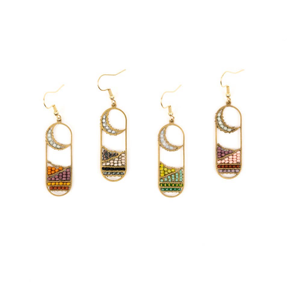 Altiplano - Moonview Earrings: Green