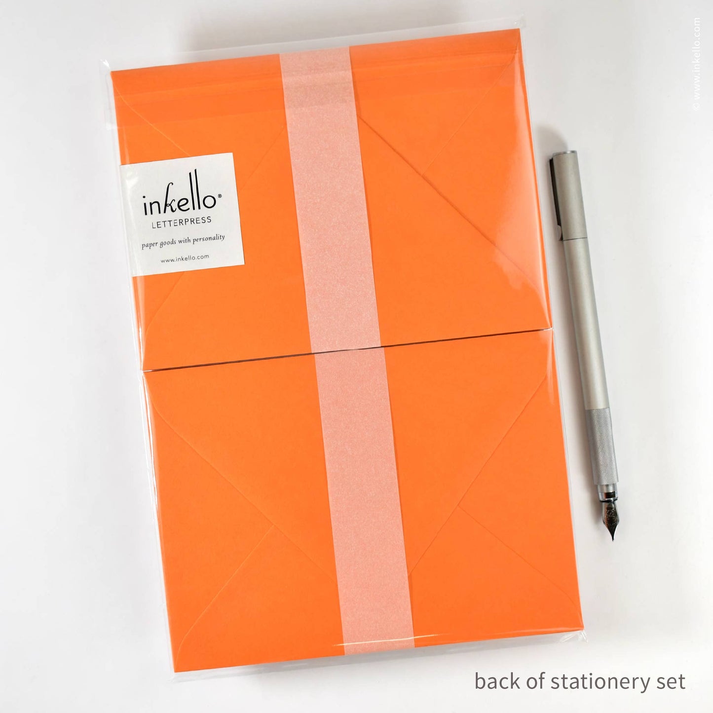 Inkello Letterpress - Stationery Set with Yellow Sun (#472)