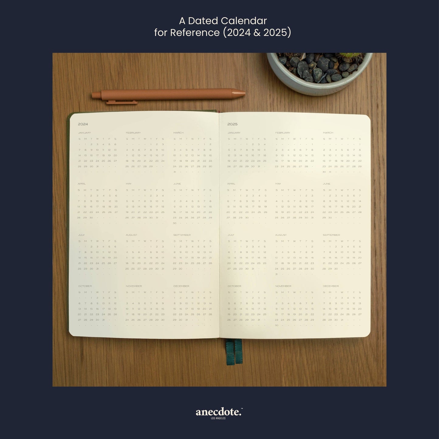 Anecdote Goods - The Daily Planner: Dutch Blue