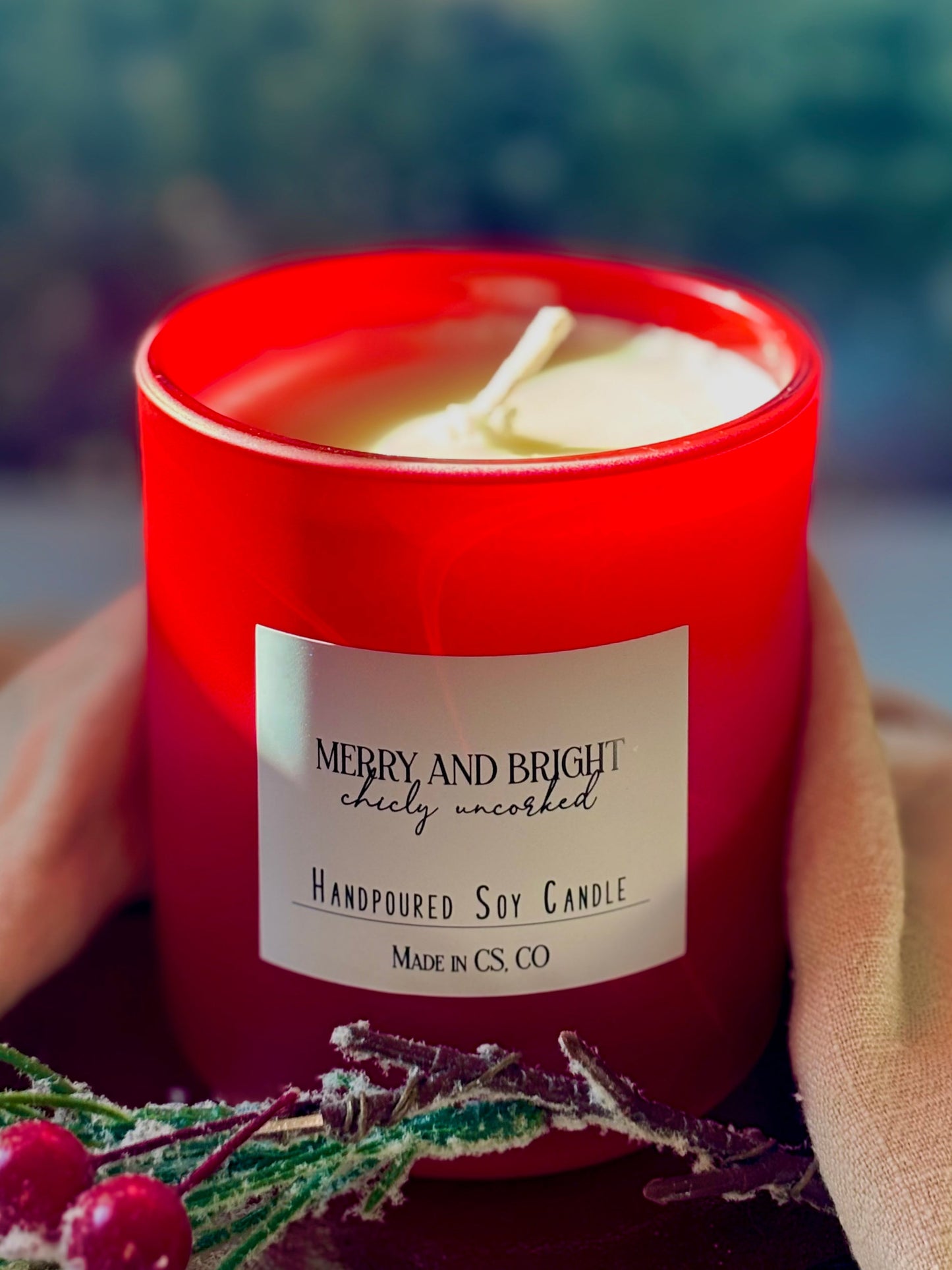Chicly Uncorked - Merry and Bright Candle