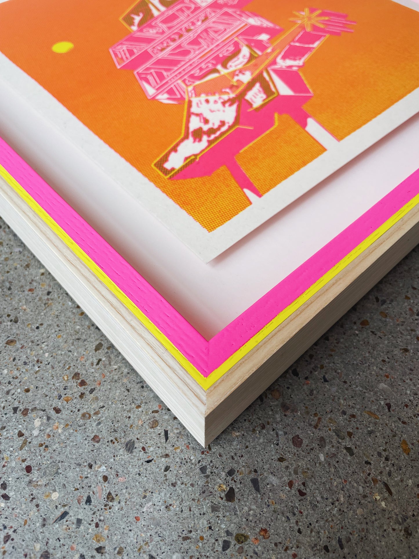 Neon Boot - 1st edition framed