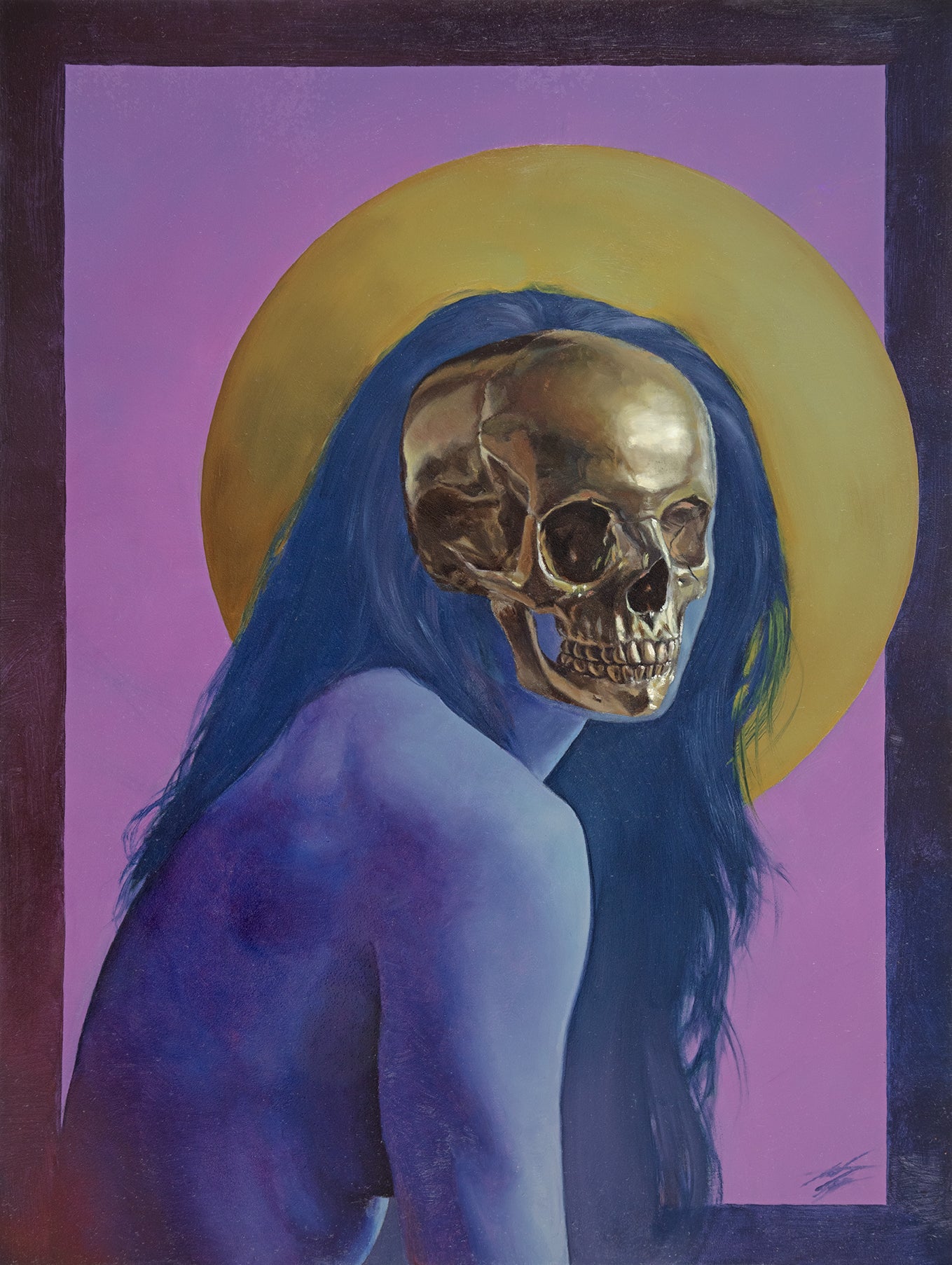 Golden Smile print