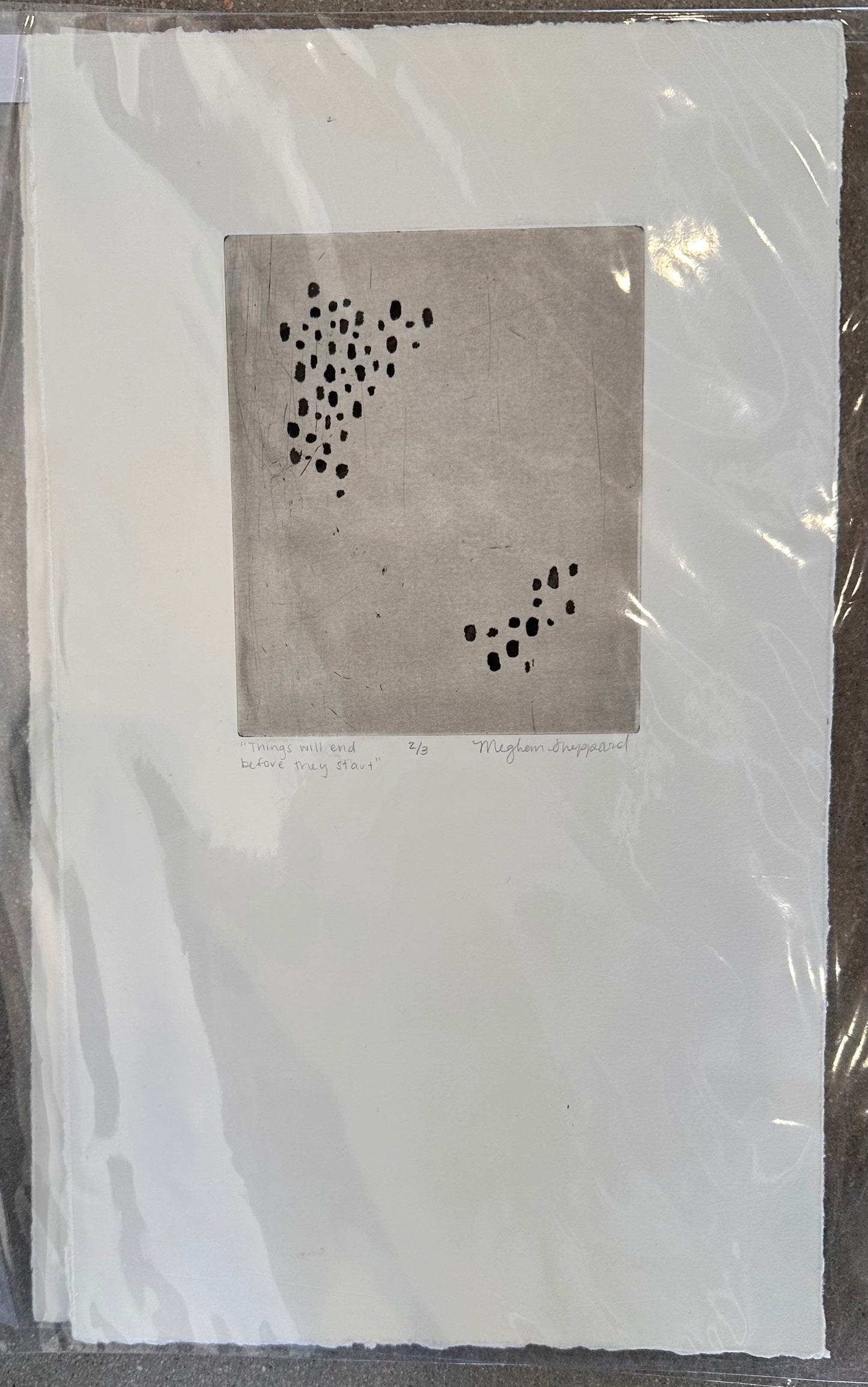 "Things Will End Before They Start" Etching Print - Meghan Sheppard