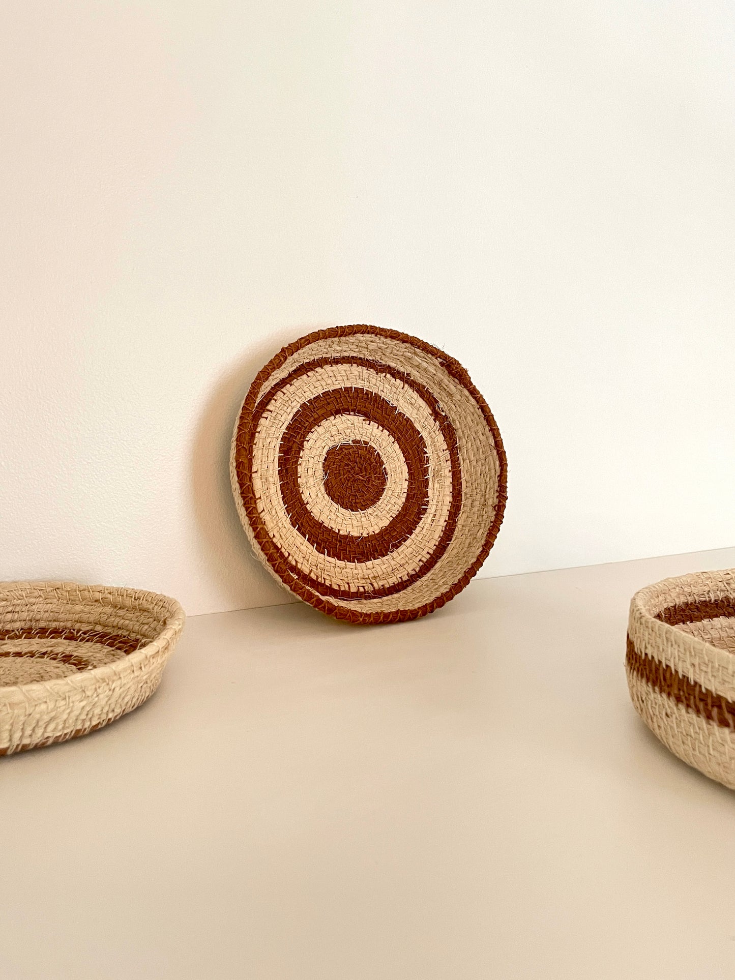 Natalia Romero Design - Chaguar Fiber baskets (Natural - Brown) 7"