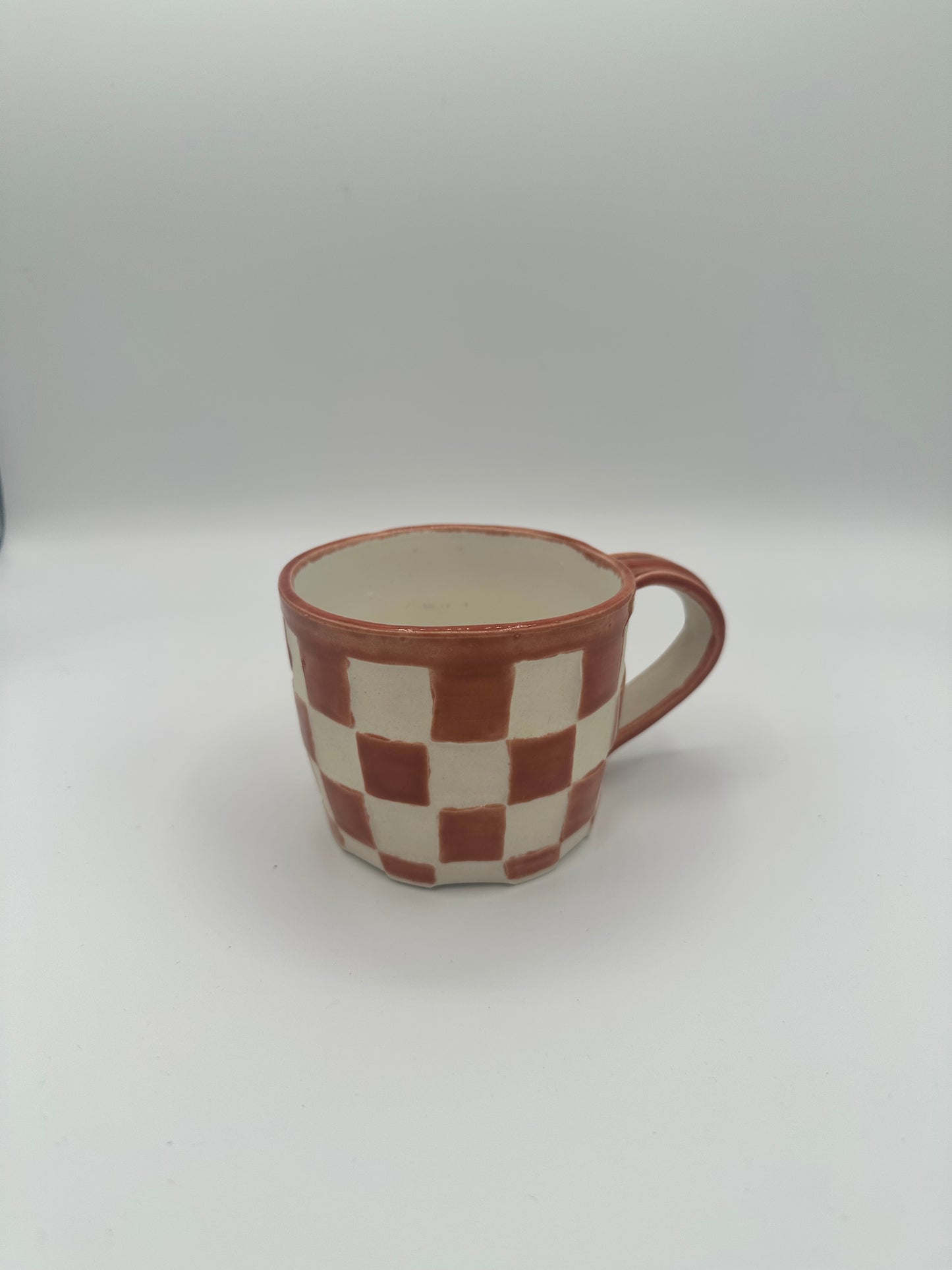 Toots Ceramics - Porcelain Checkered Mug