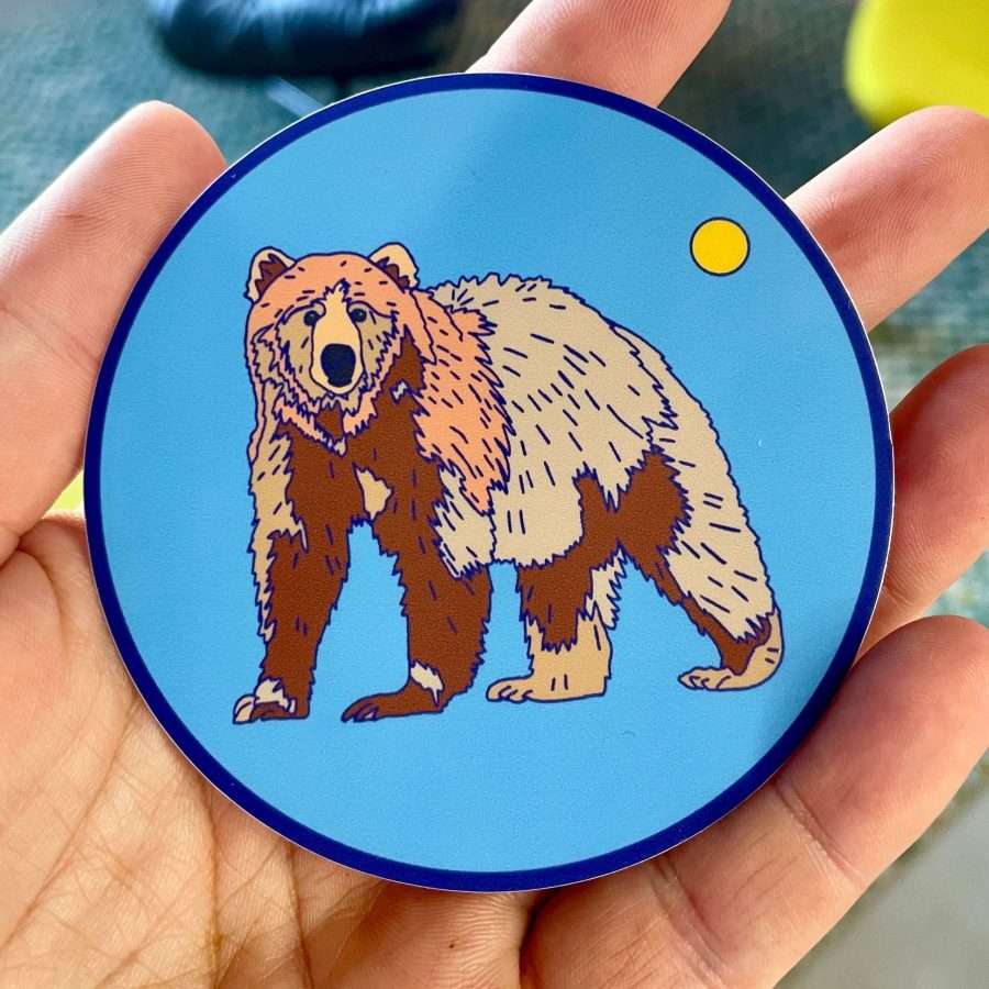It's A Bear! Sticker - Caroline Clark