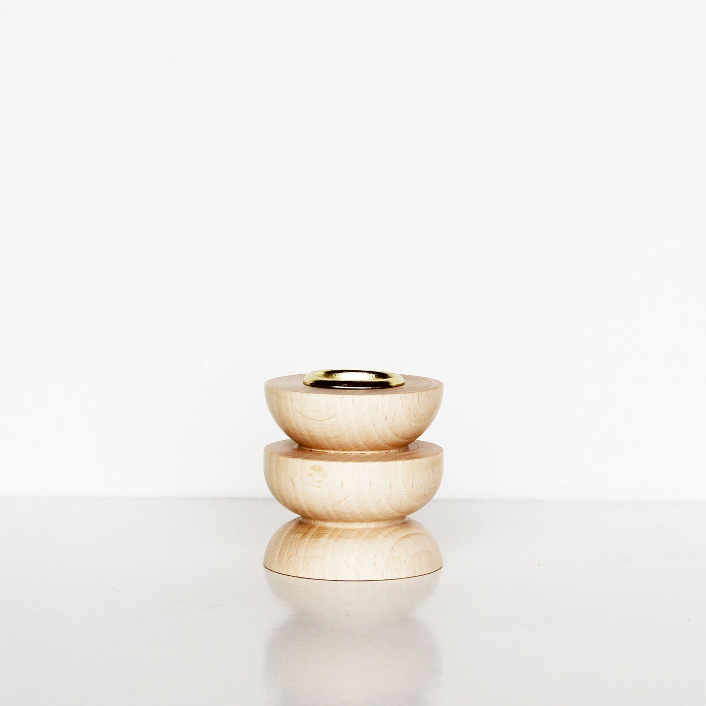 Totem Wooden Candle Holder - Short No. 4