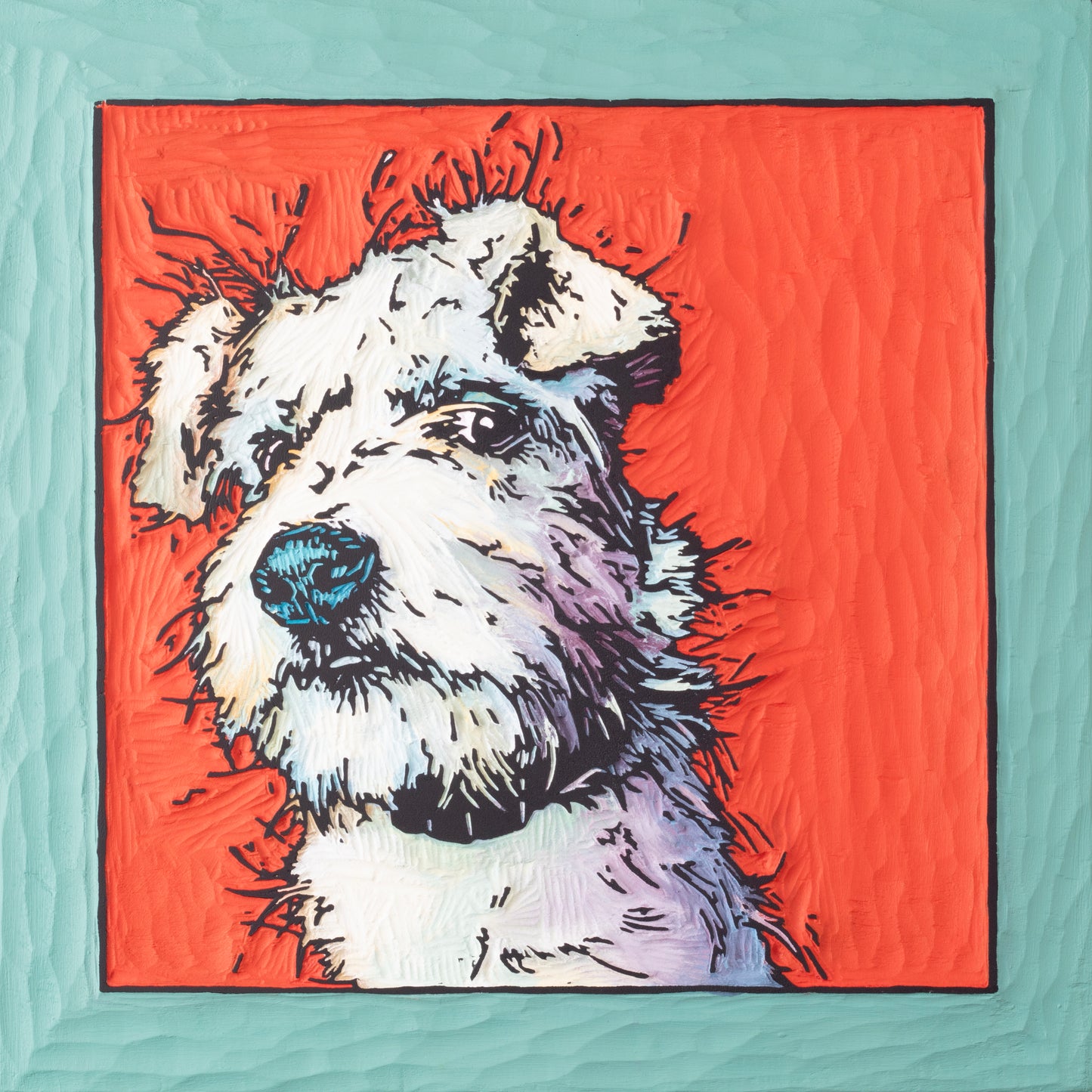 Some Serious Side-eye Woodblock