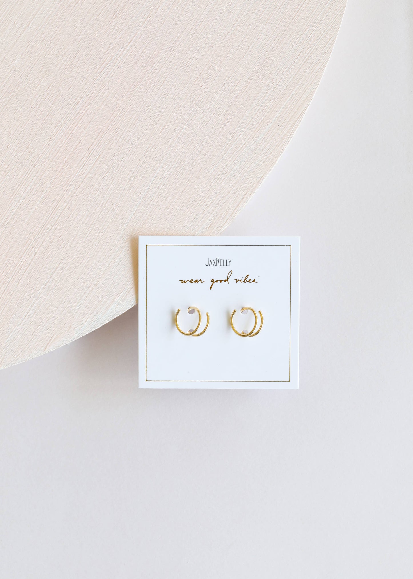 JaxKelly - Minimalist - Spiral - Gold Earrings
