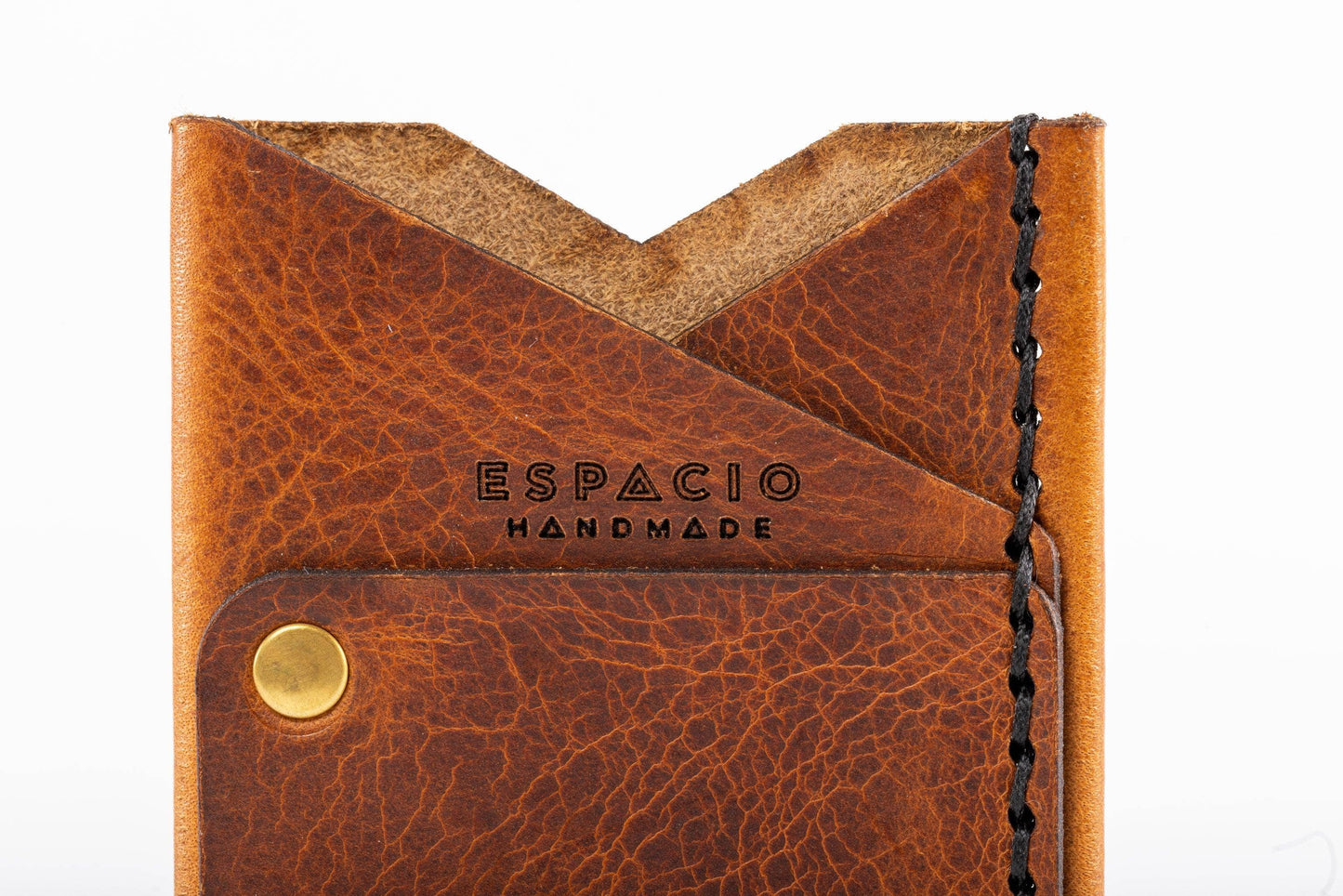 Espacio Handmade - Big Spender Leather Wallet – Pecan – Slim Card Holder