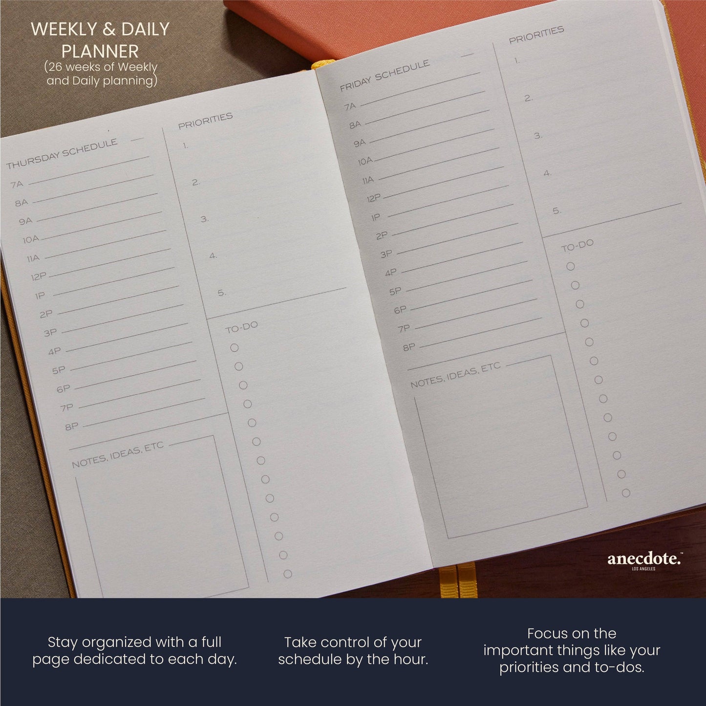 Anecdote Goods - The Daily Planner: Dutch Blue