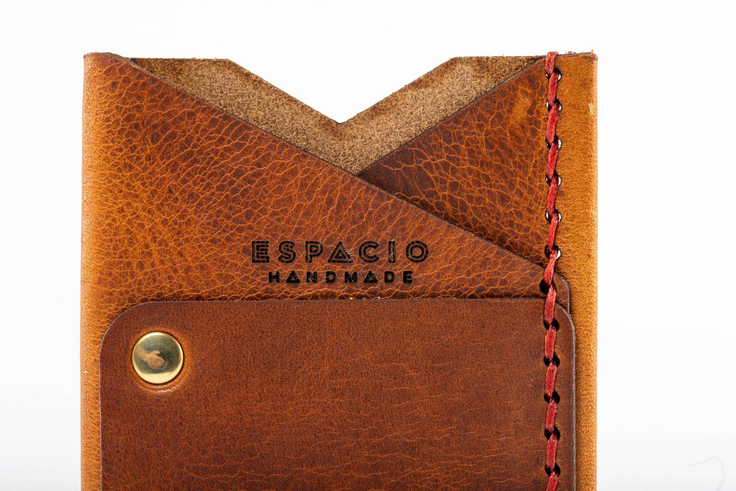 Espacio Handmade - Big Spender Leather Wallet – Pecan – Slim Card Holder