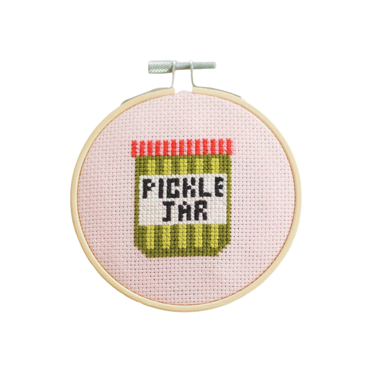 Cotton Clara - Pickle Jar Cross Stitch Kit