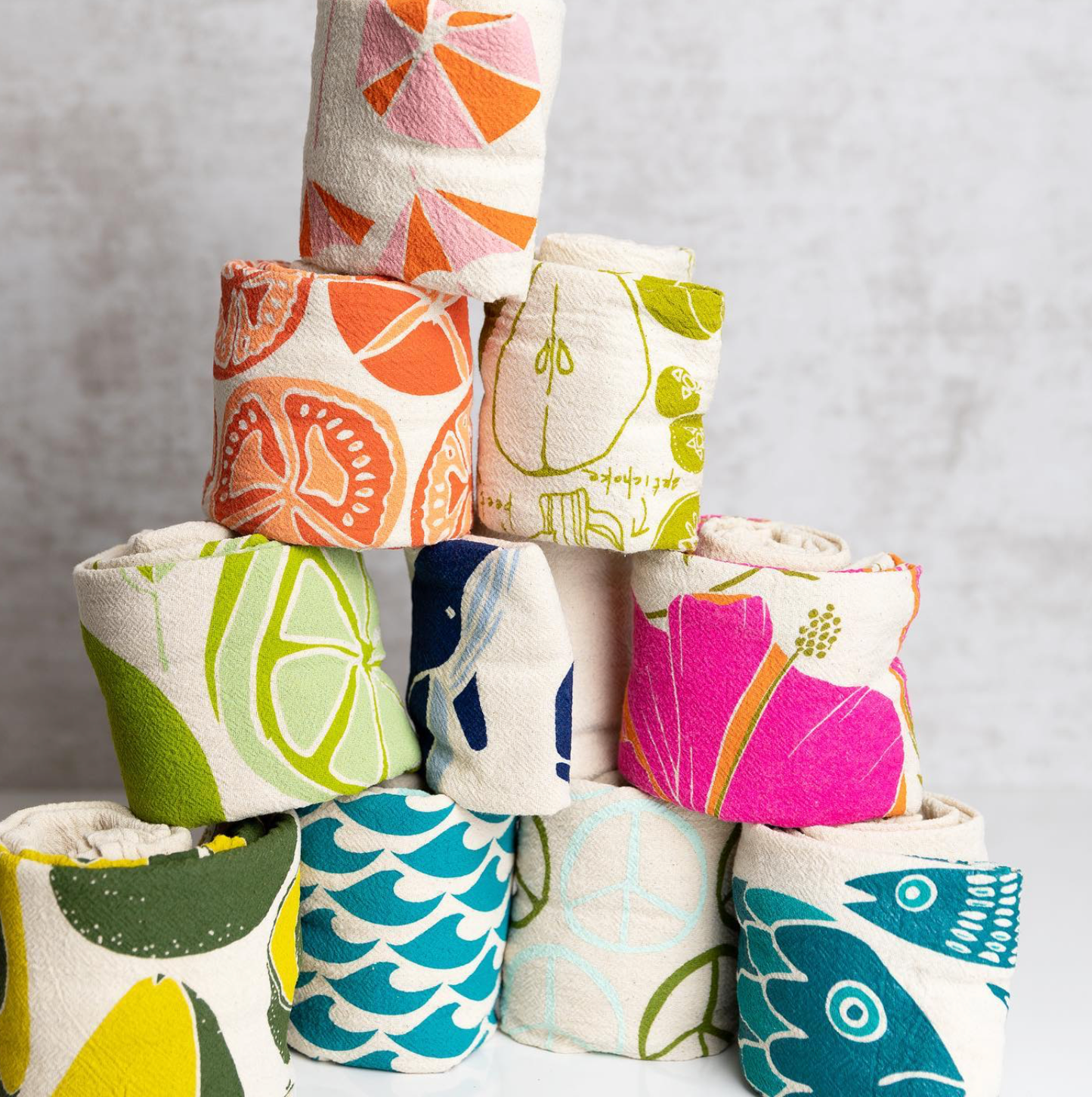 noon designs - Hibiscus Tea Towel