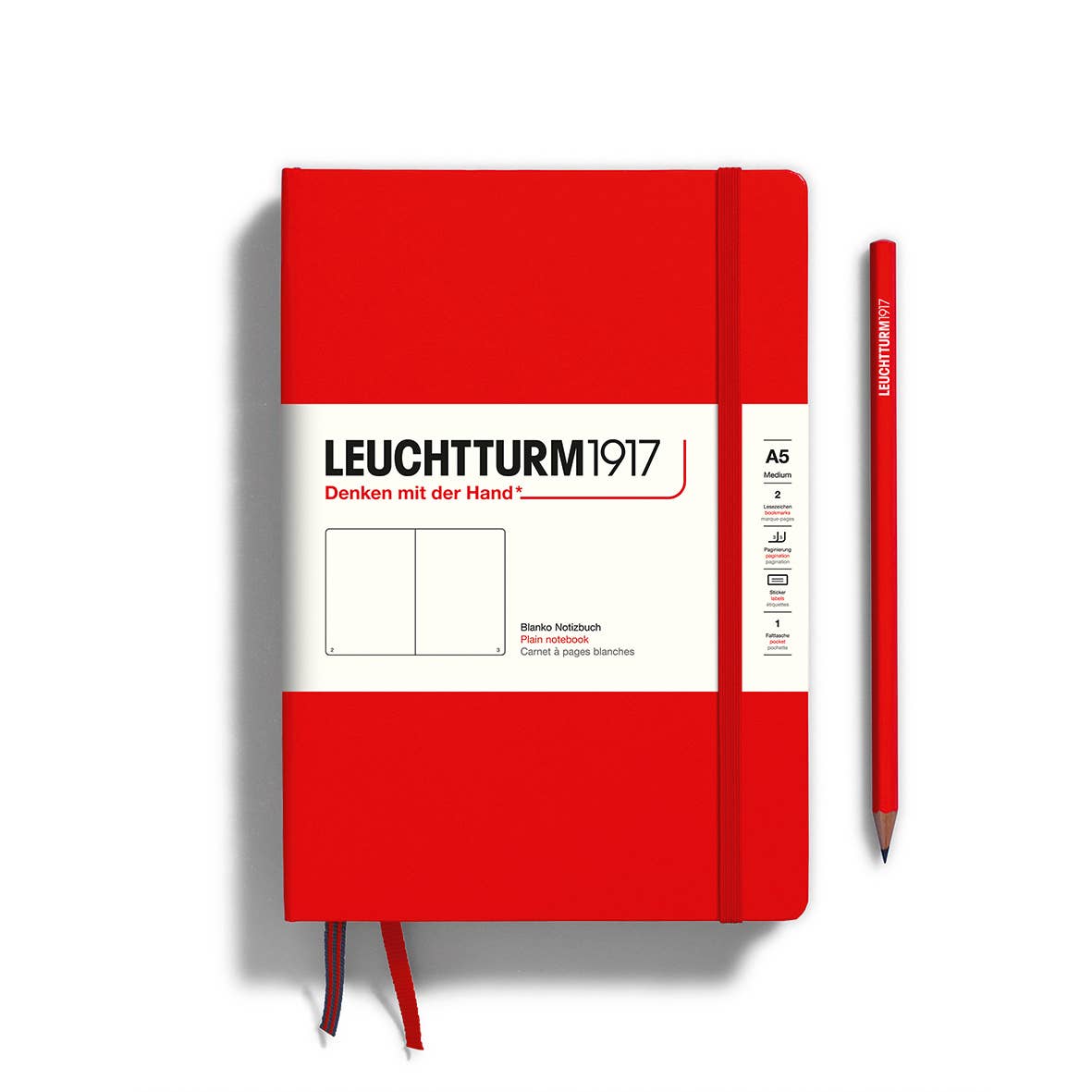 LEUCHTTURM1917 - Notebooks - Medium (A5): Black / Hardcover / Dotted