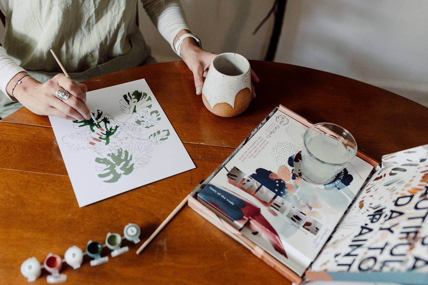 Cate Paper Co. - Dried Florals Paint-By-Numbers kit