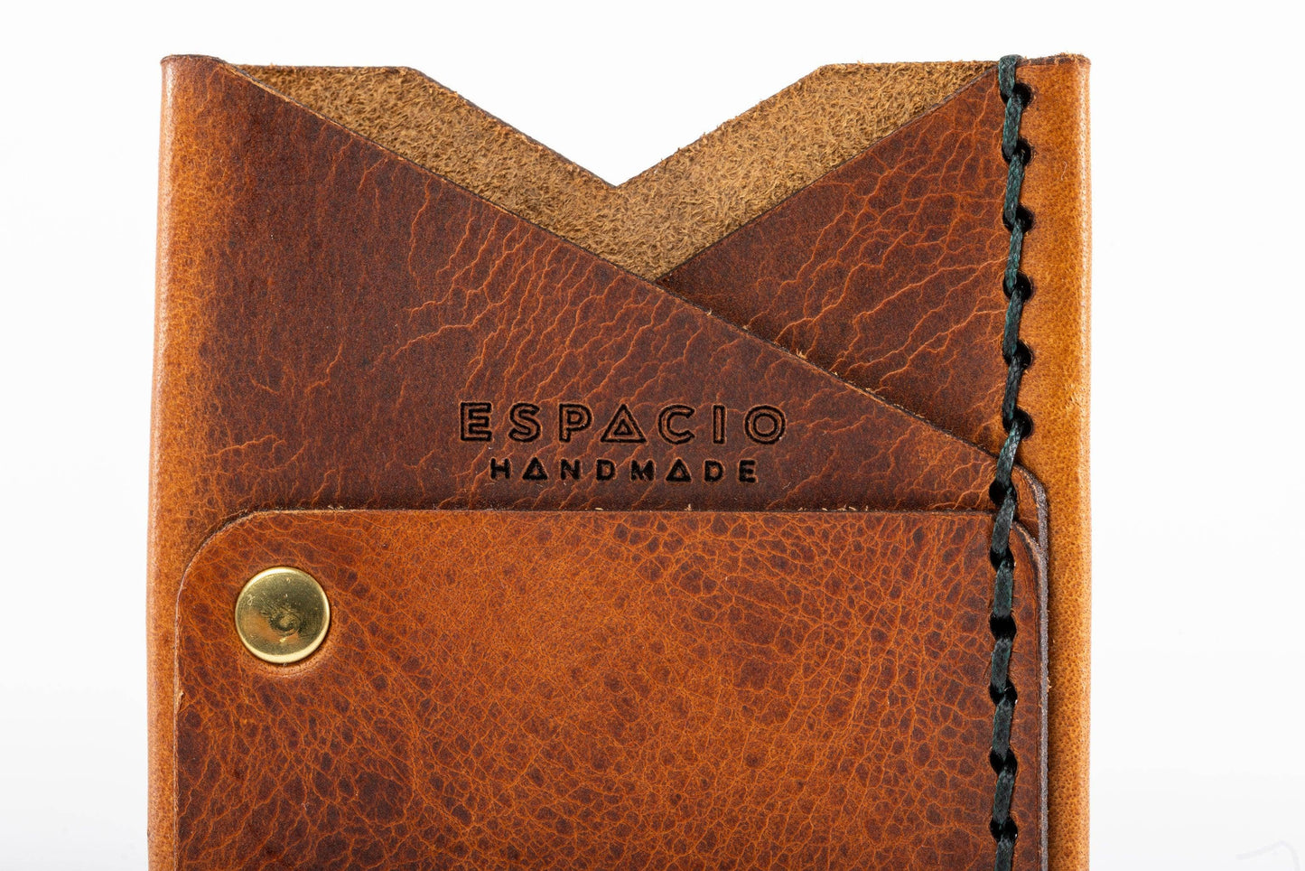 Espacio Handmade - Big Spender Leather Wallet – Pecan – Slim Card Holder