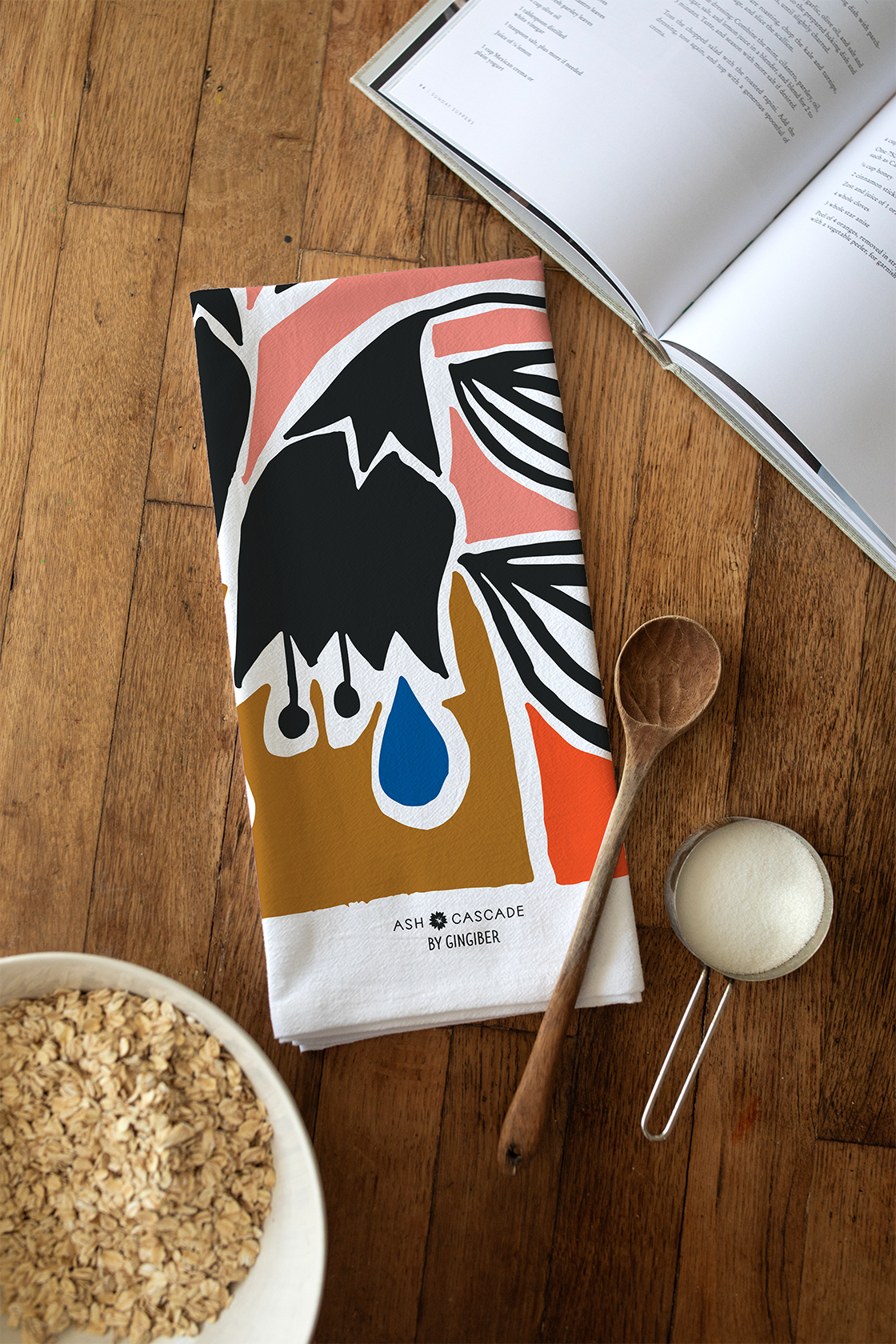 Gingiber - Let Go Tea Towel by Ash Cascade