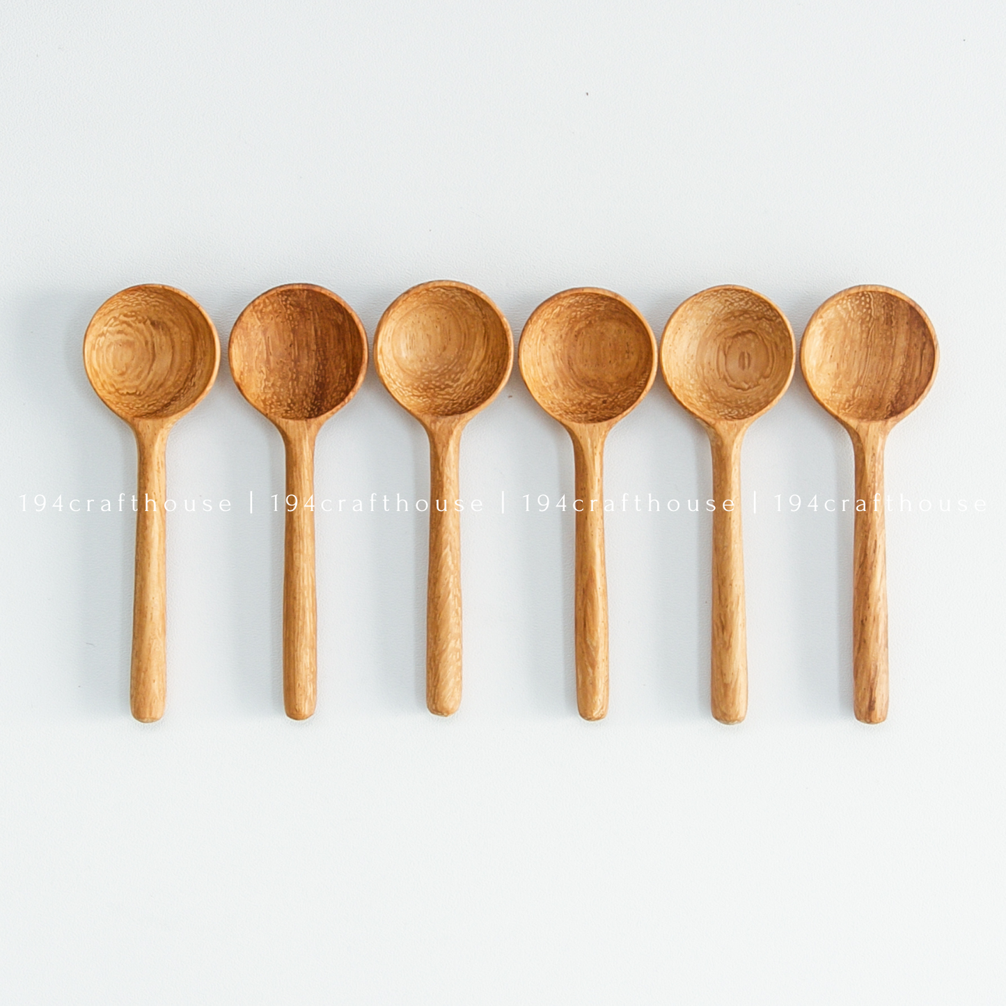 194 Craft House - Tiny Wooden Salt, Sugar Spoons - Measuring Spoons