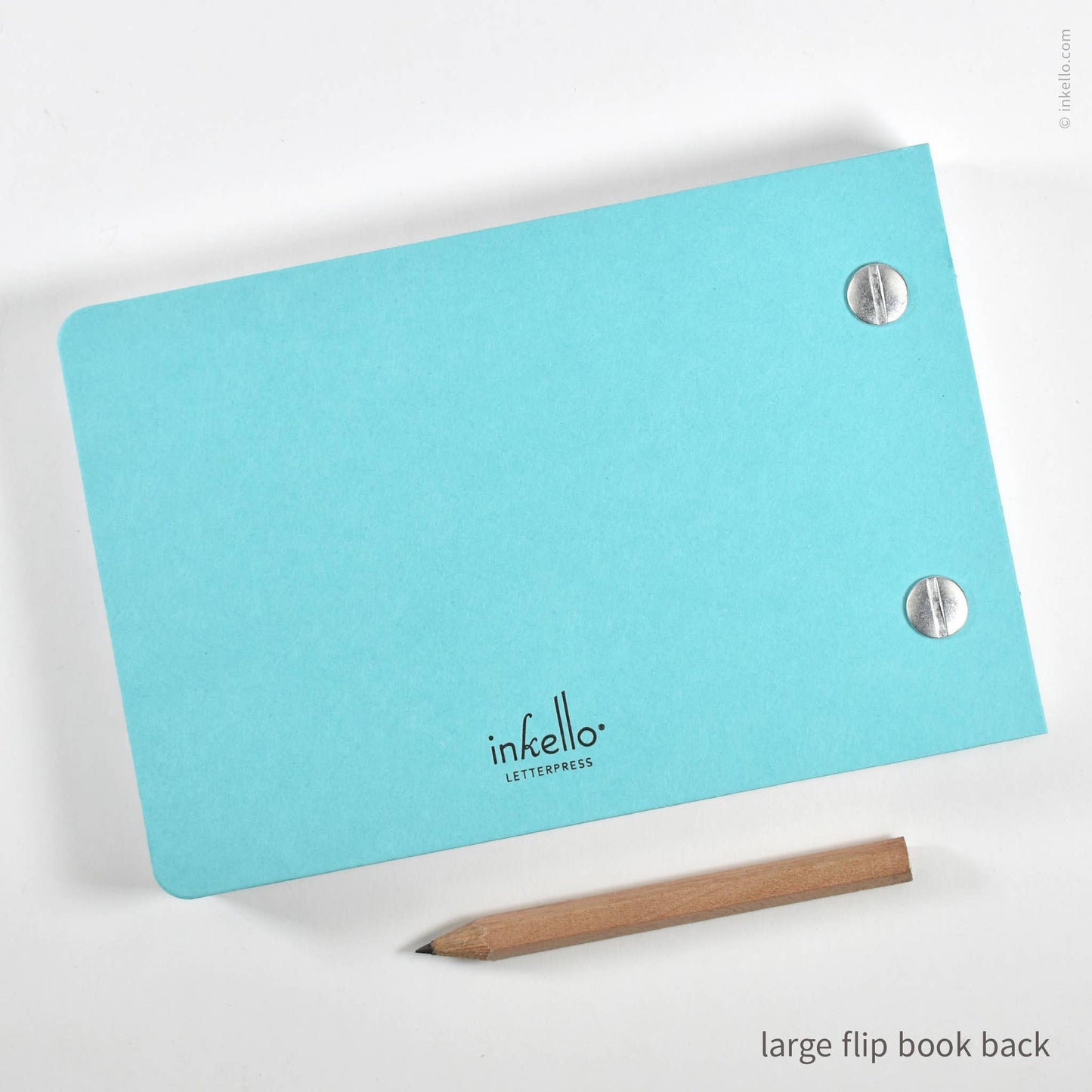 Inkello Letterpress - Draw-Your-Own Flip Book + Pencil (#316): Tomato Red / Small