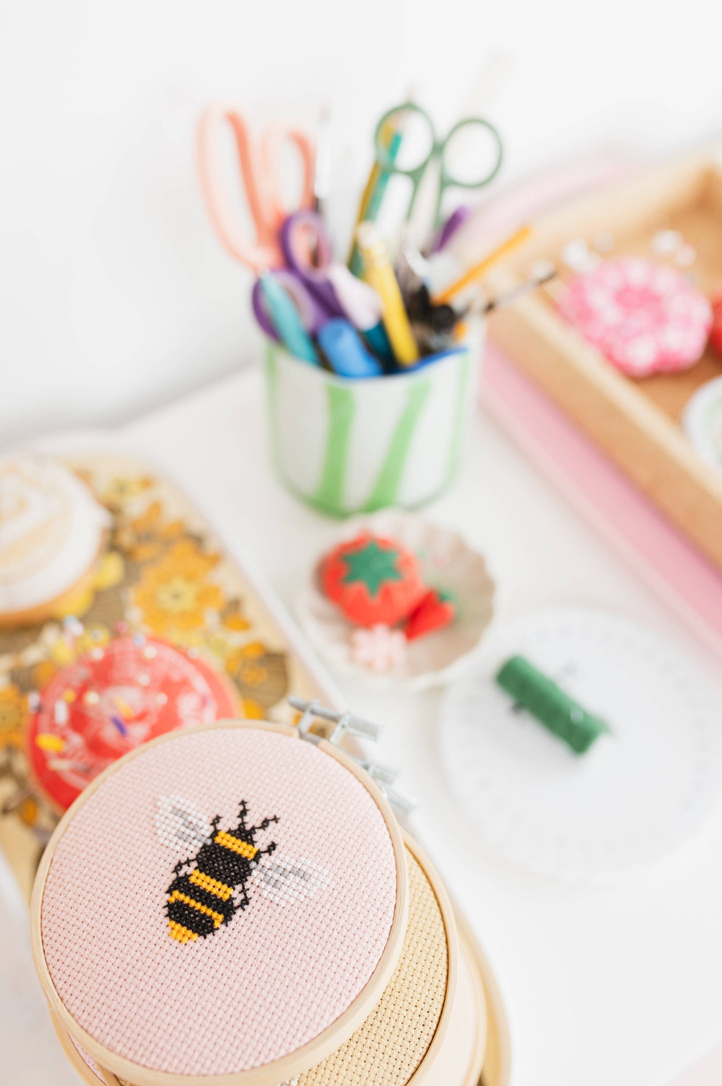 Cotton Clara - Bee Cross Stitch Kit