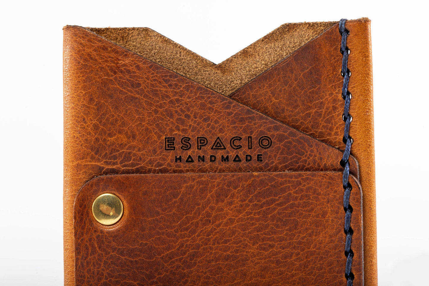 Espacio Handmade - Big Spender Leather Wallet – Pecan – Slim Card Holder