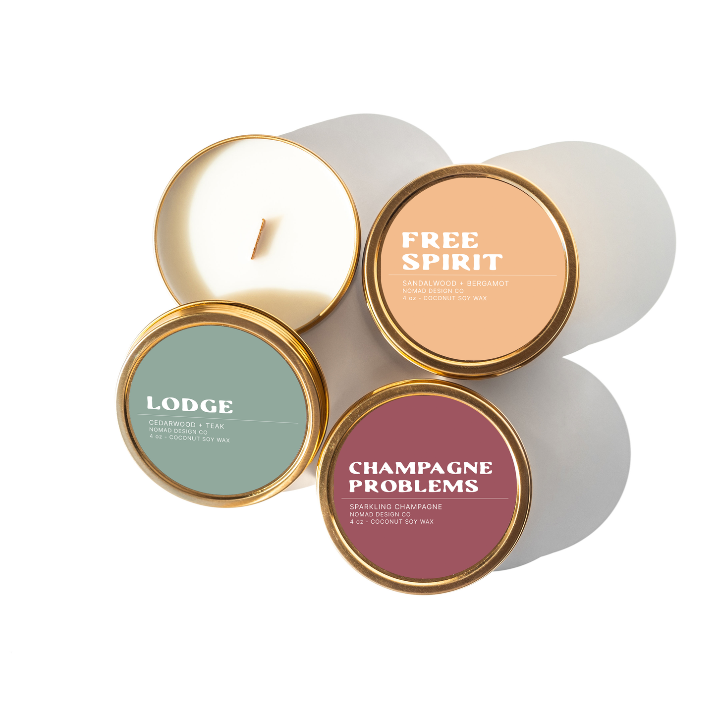 Nomad Design Co - Free Spirit Travel Tin Candle