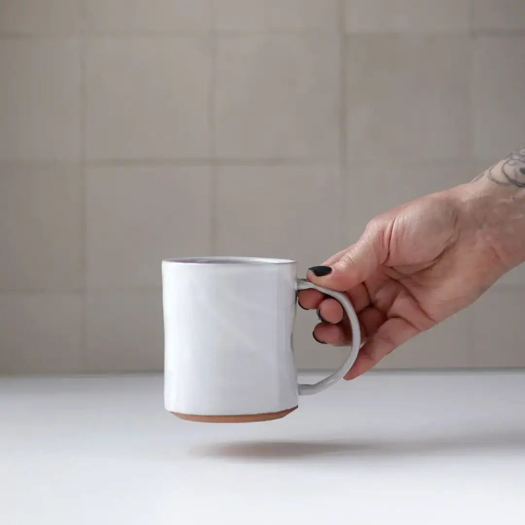 Gravesco Pottery - Smooth Handmade Pottery Mug | Minimalist Coffee Cup : Black