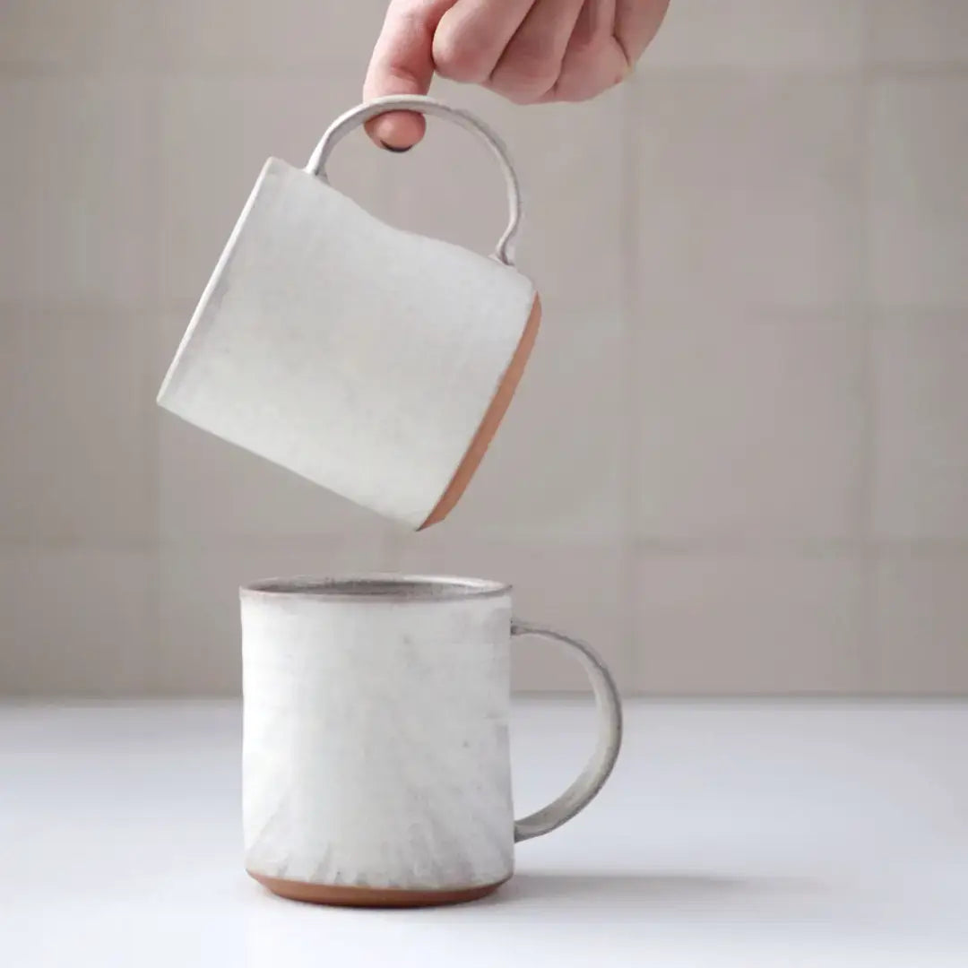 Gravesco Pottery - Smooth Handmade Pottery Mug | Minimalist Coffee Cup : Black