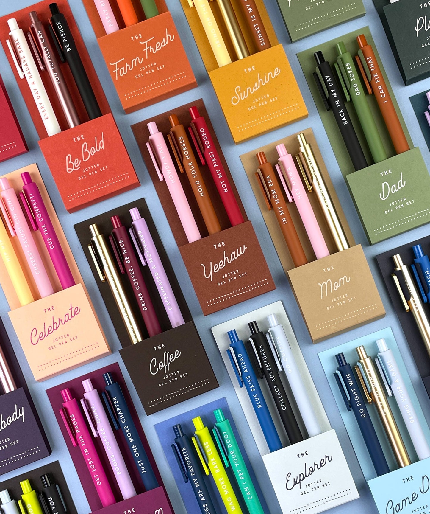 Ruff House Print Shop - Sunshine Jotter Gel Pen: Set of 3