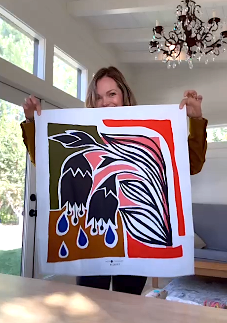 Gingiber - Let Go Tea Towel by Ash Cascade