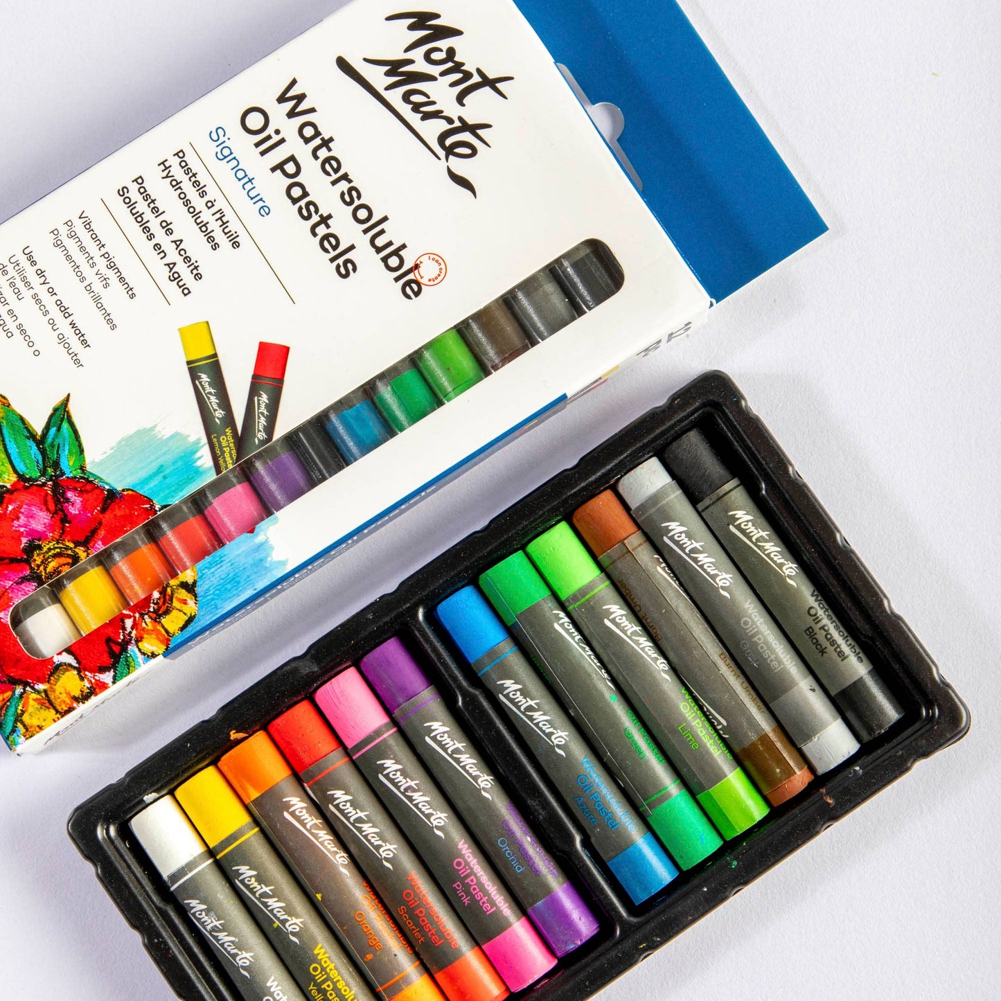 Mont Marte Usa, Inc. - Water-soluble Oil Pastels Signature 12pc
