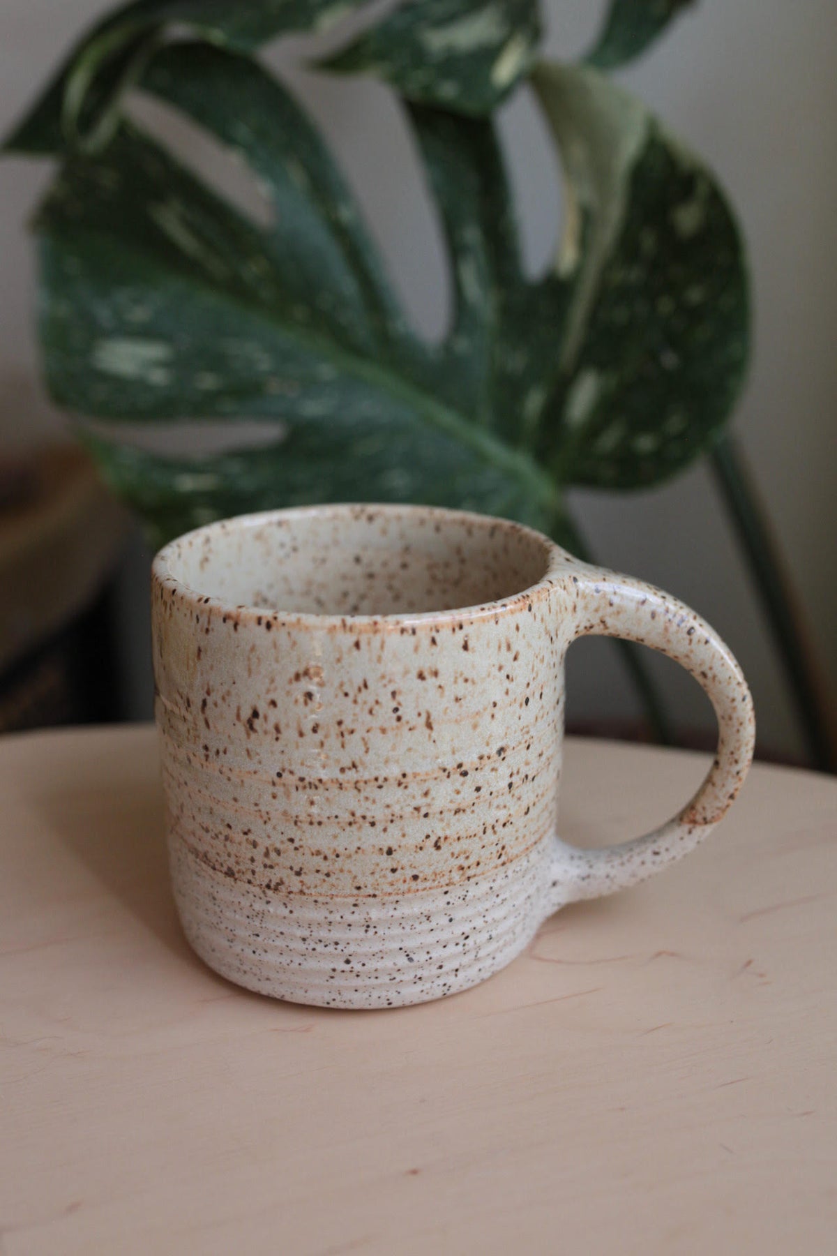 Chlorophyll and Clay - Cream Speckled Ceramic Mug