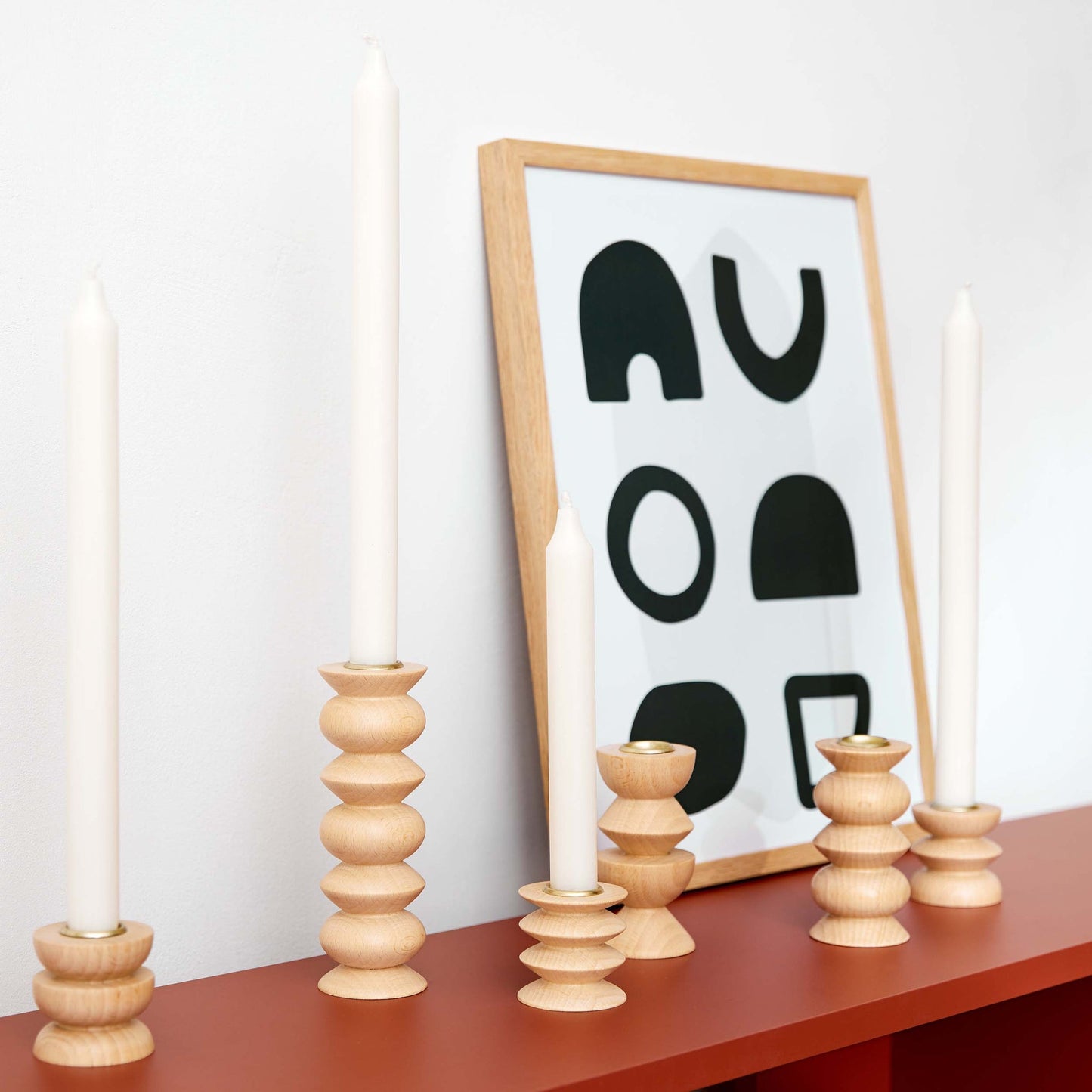 Totem Wooden Candle Holder - Medium No. 5